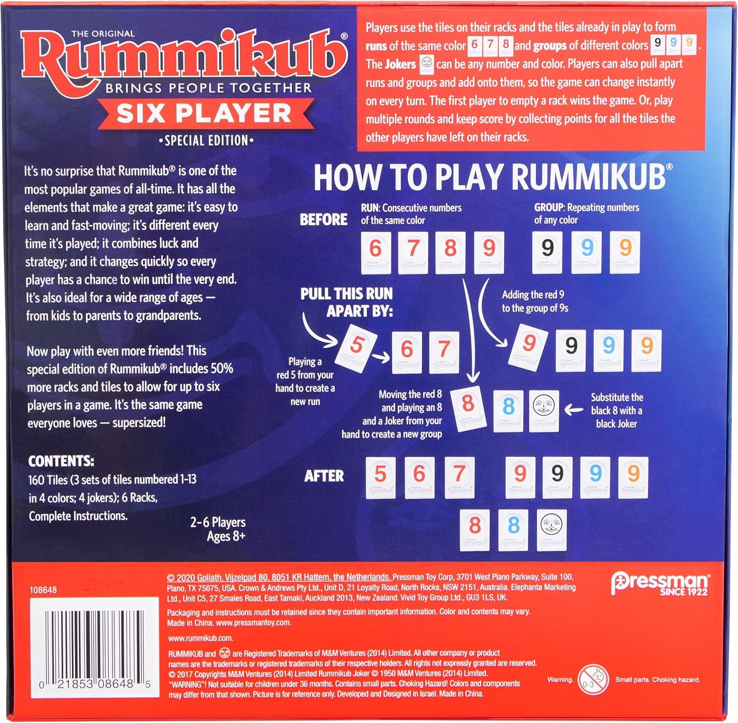 The Original Rummikub Six Player Edition