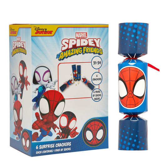 Spidey & Friends Christmas Cracker Socks - Pack of 6