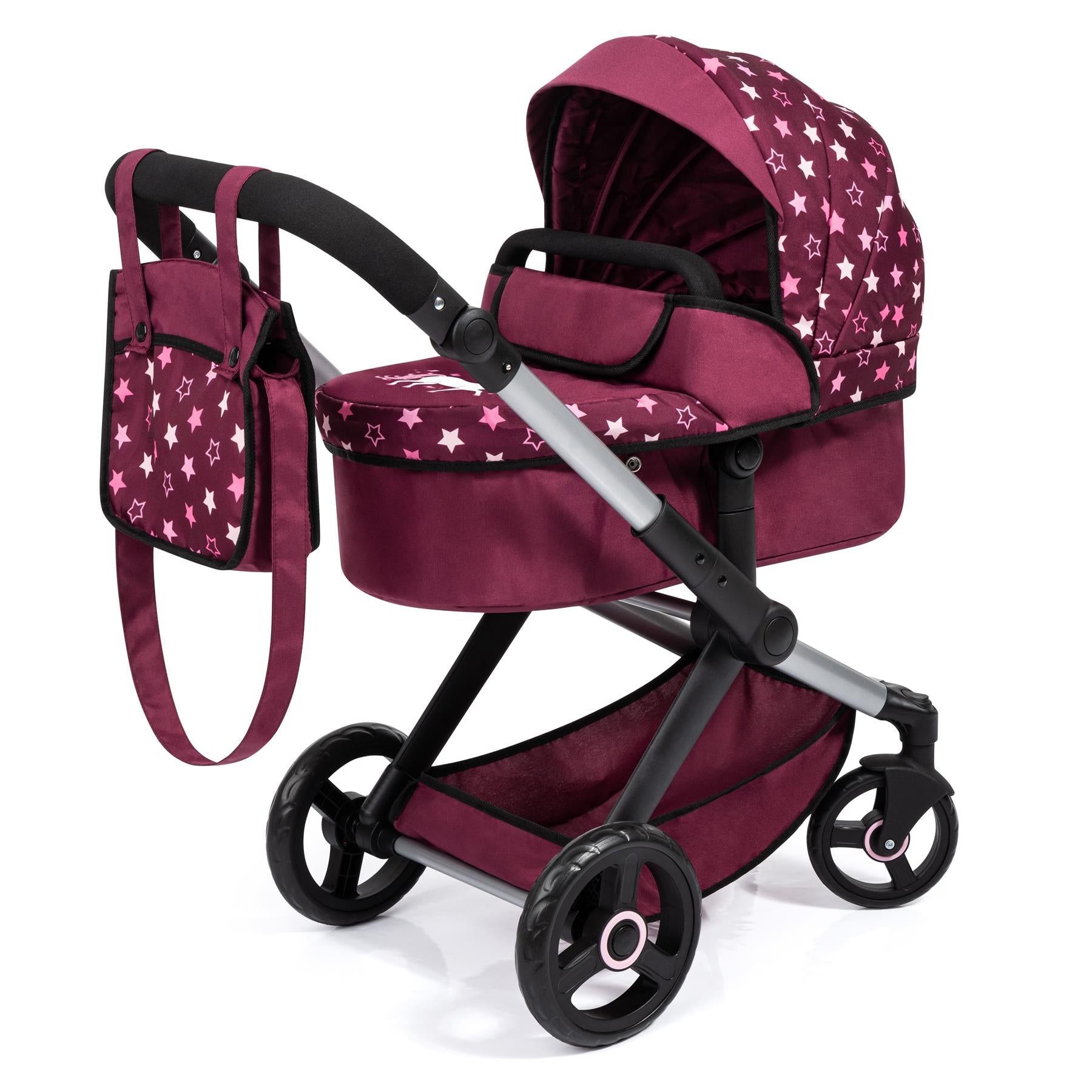 Bayer Dolls Pram Xeo - Burgundy