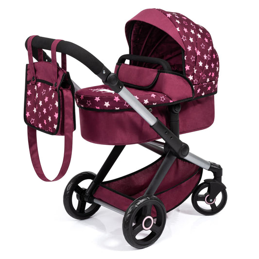 Bayer Dolls Pram Xeo - Burgundy