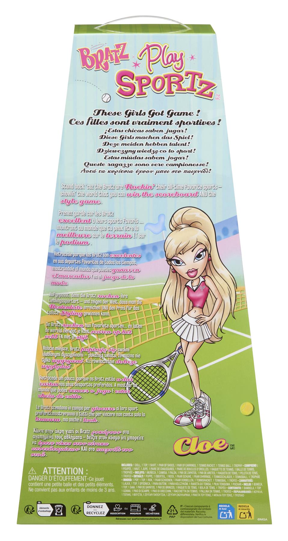 Bratz Play Sportz Doll Cloe - Tennis