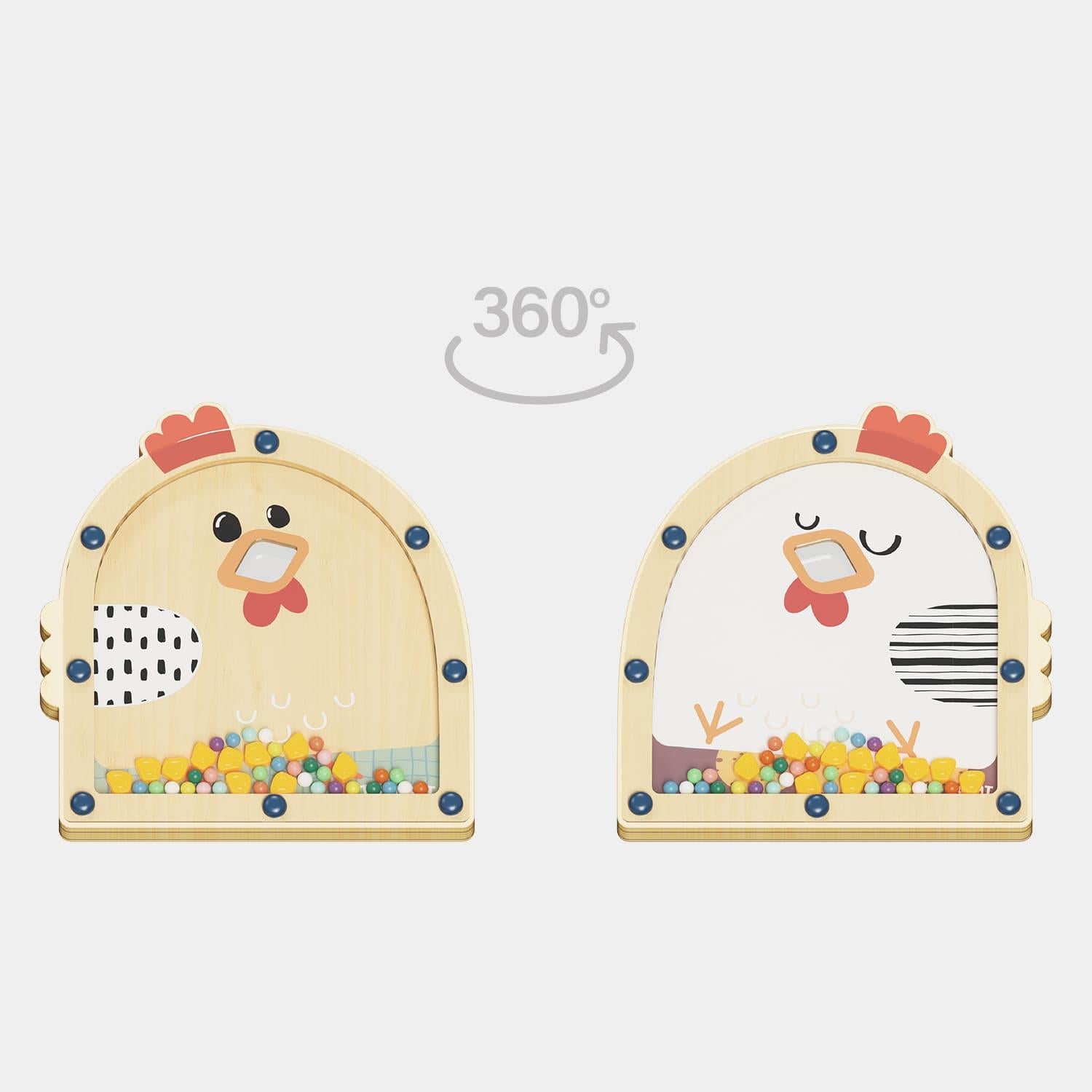 Topbright Wooden Feed & Hen