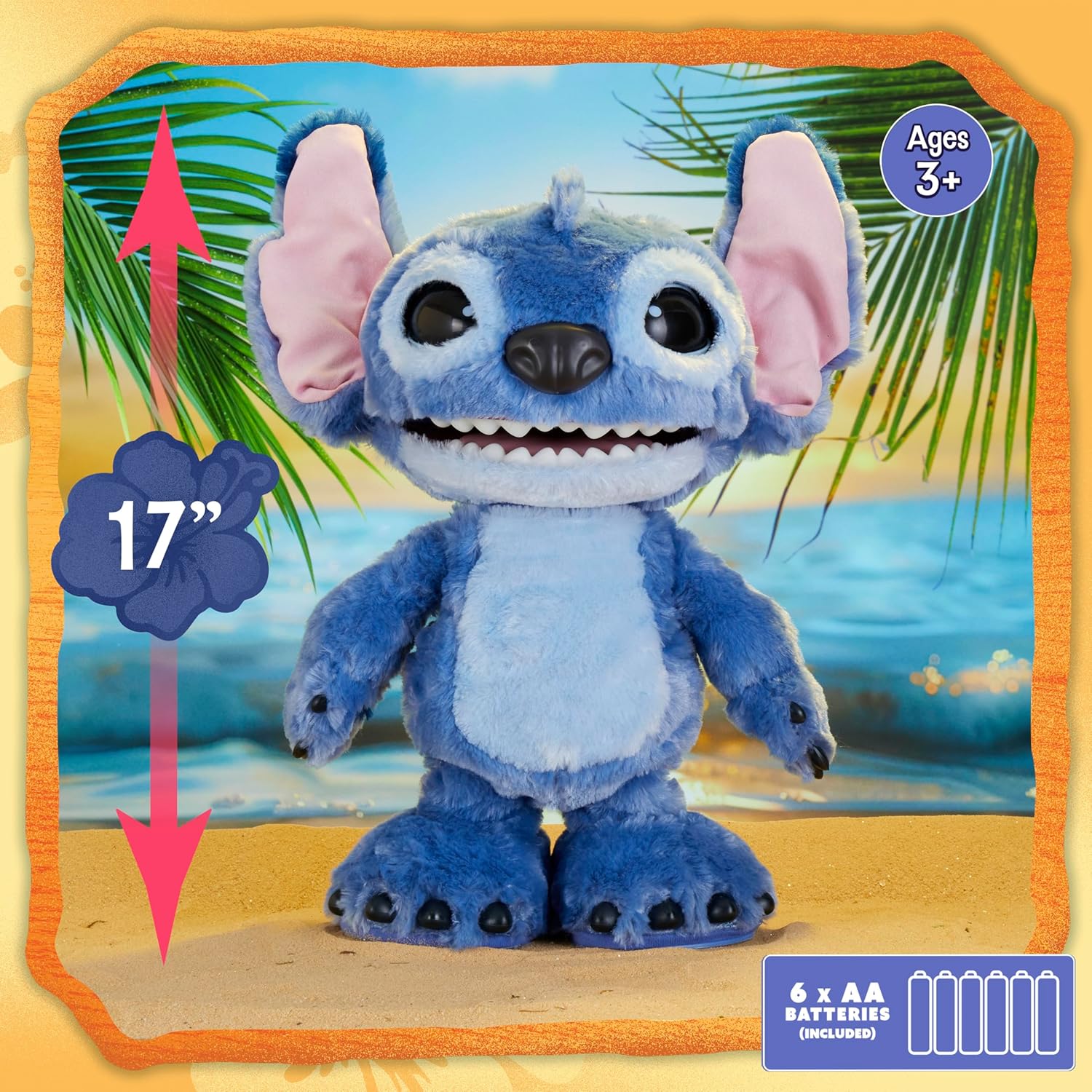 Lilo & Stitch Ultimate Live Action Plush Toy - Stitch