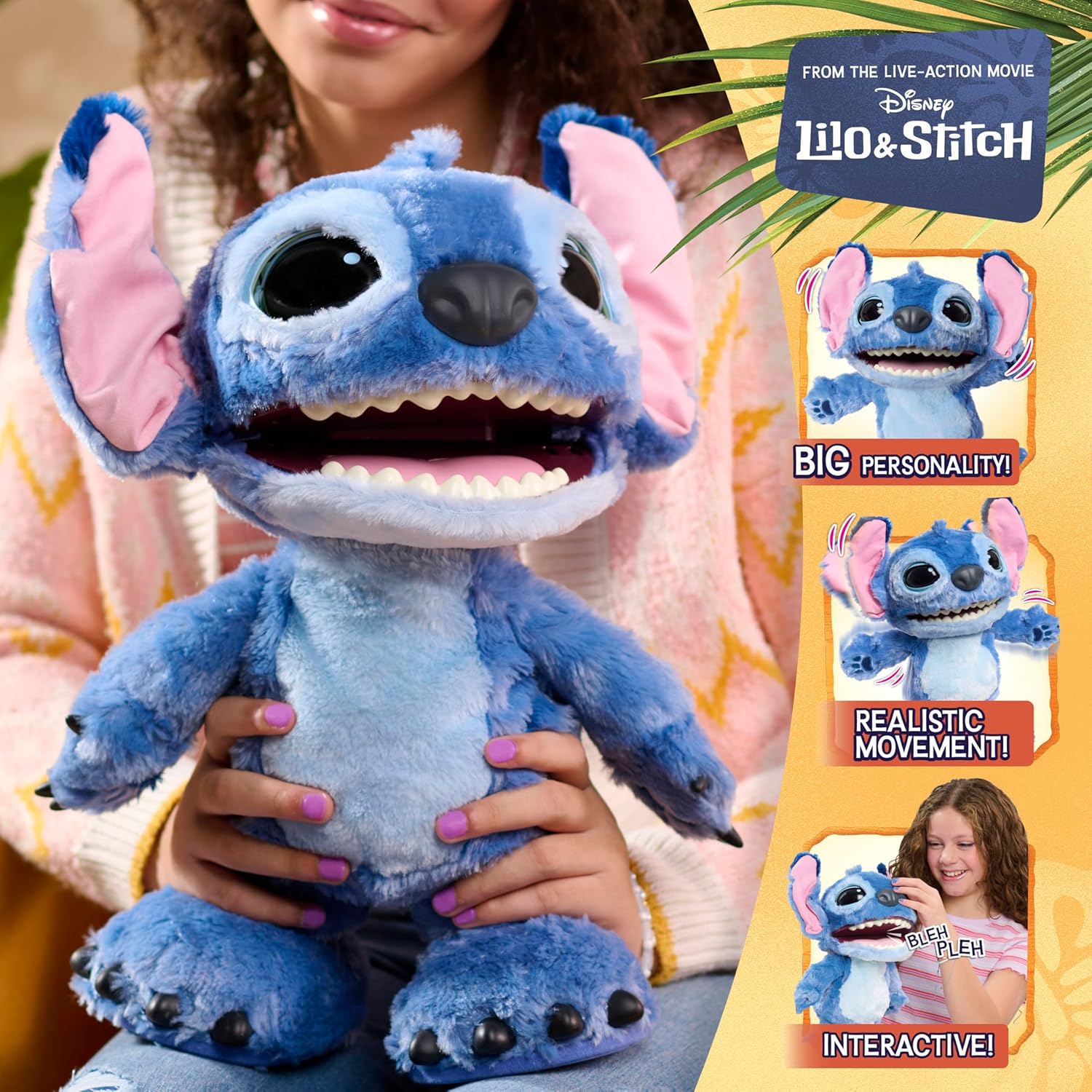 Lilo & Stitch Ultimate Live Action Plush Toy - Stitch