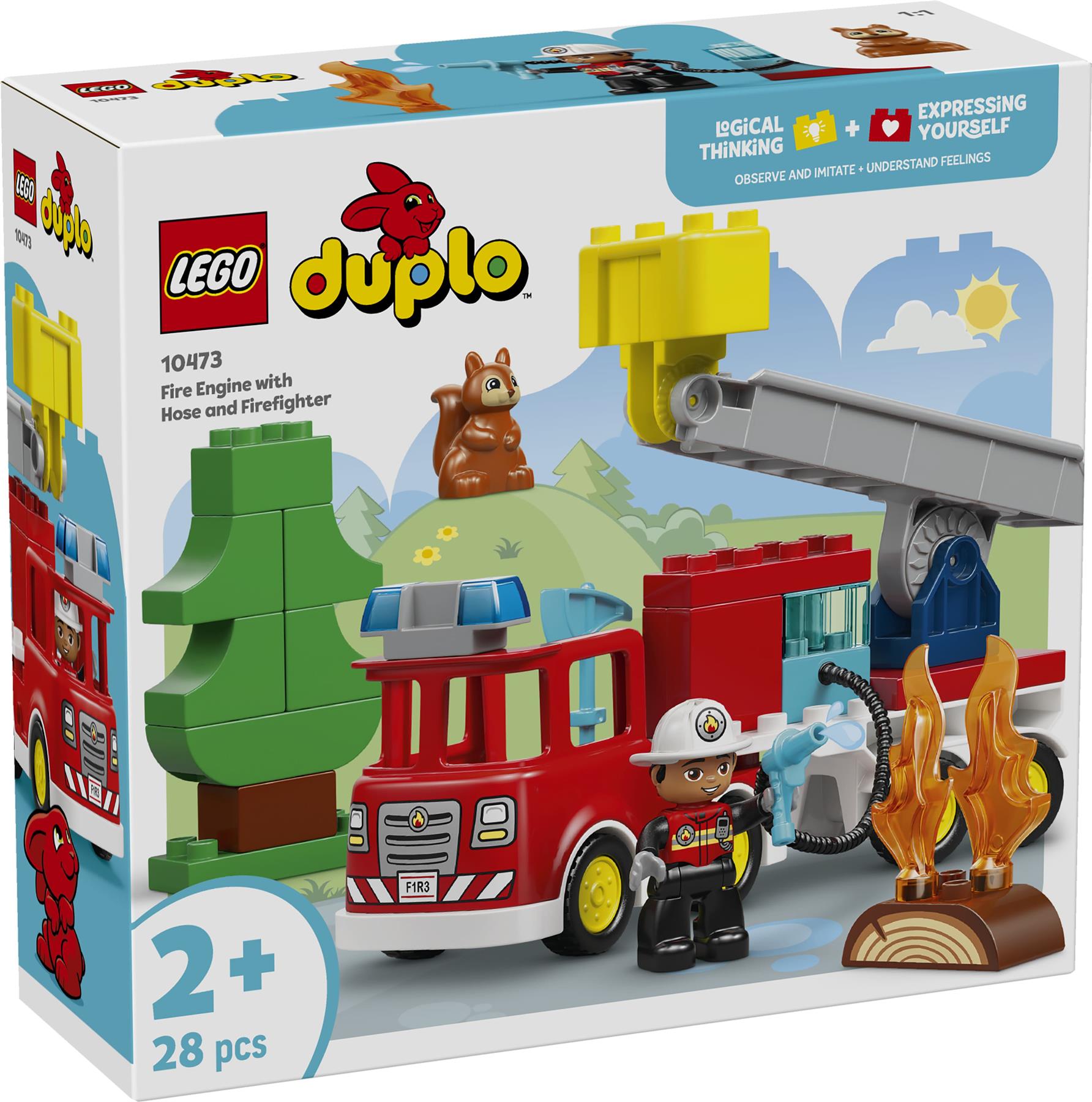 LEGO Duplo Fire Truck with Hose and Firefighter 10473
