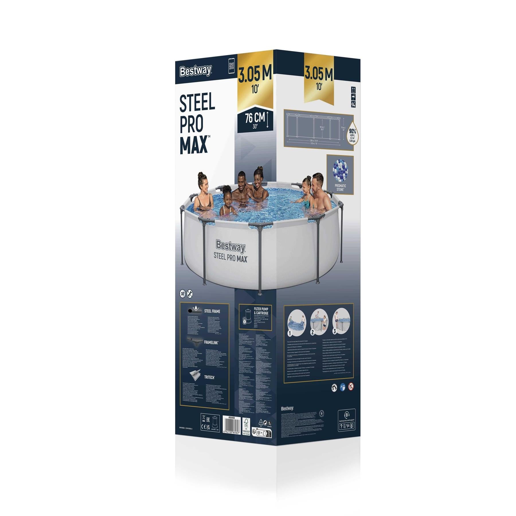 Bestway 10' x 30" Steel Pro Max Frame Pool Set