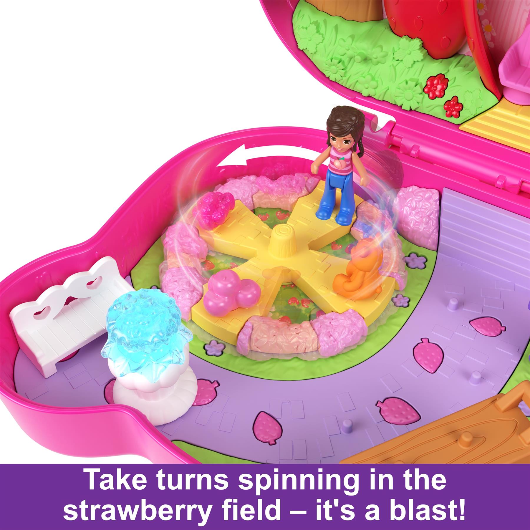 Polly Pocket Strawberry Bear Compact
