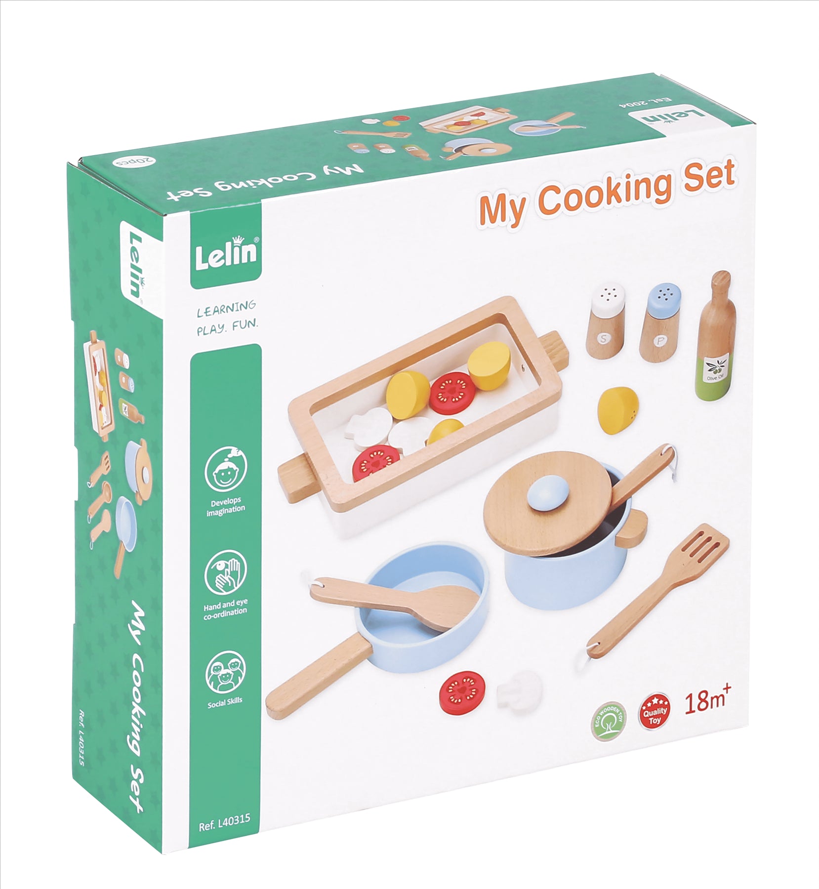 Lelin Wooden Cooking Set