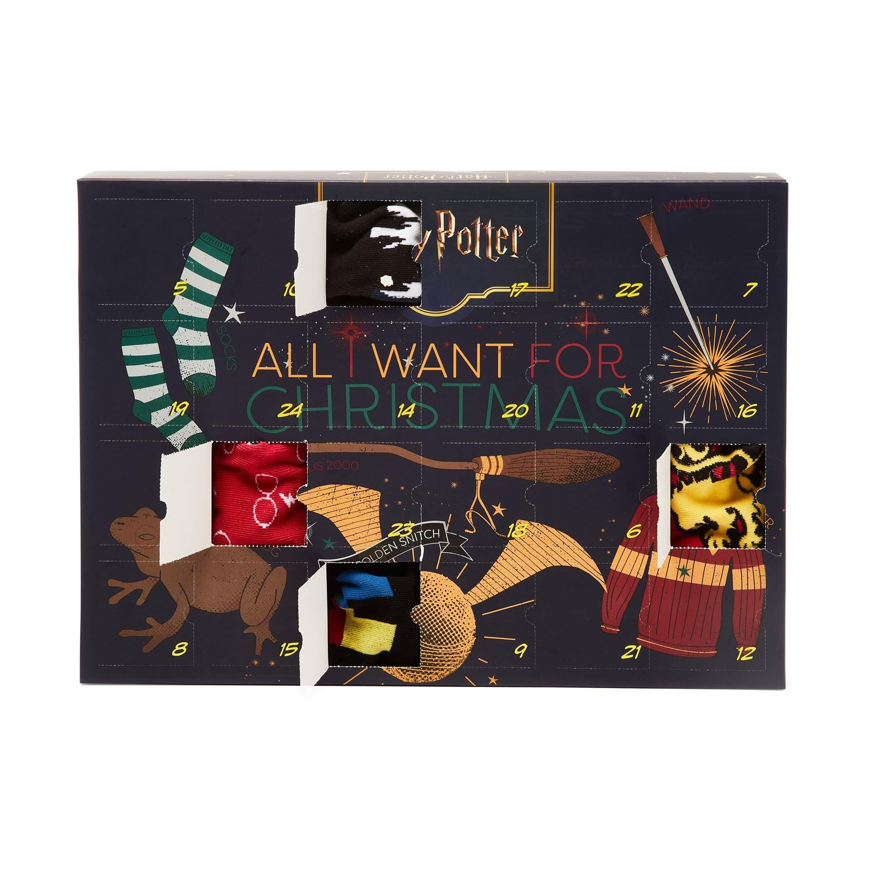 Harry Potter 24-Day Sock Advent Calendar - 12 pairs