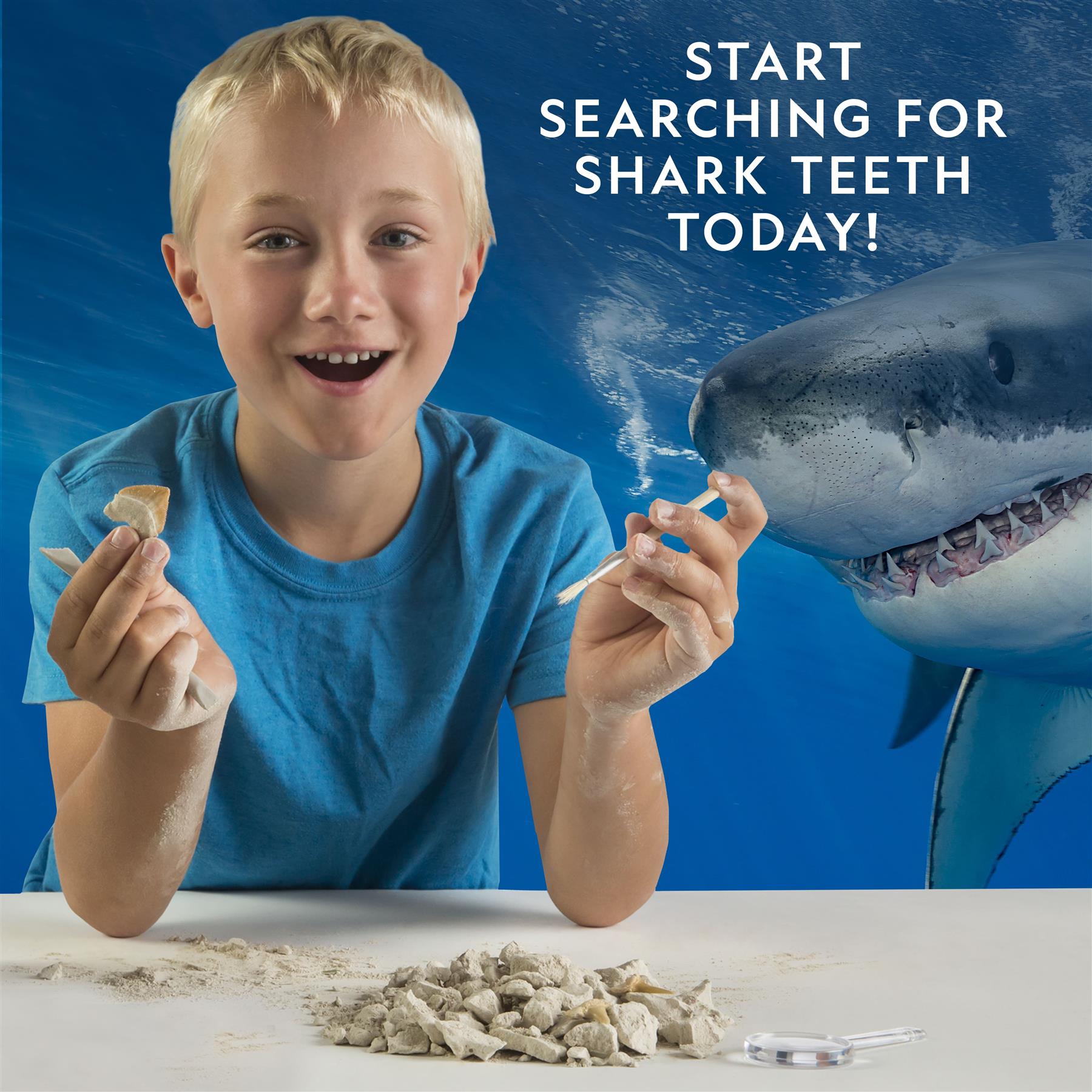 National Geographic Volcano & Shark Dig Kit Bundle