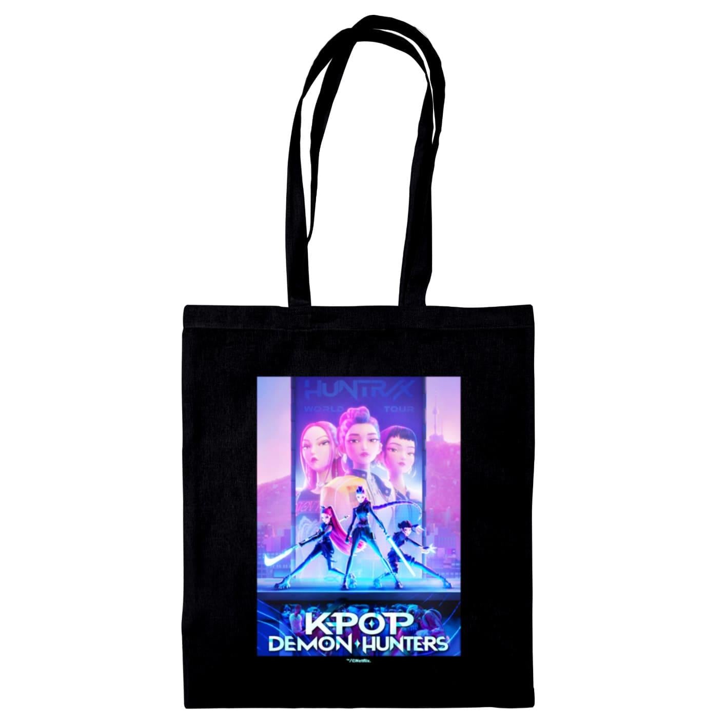 K-POP Demon Hunters Key Art Tote Black Bag