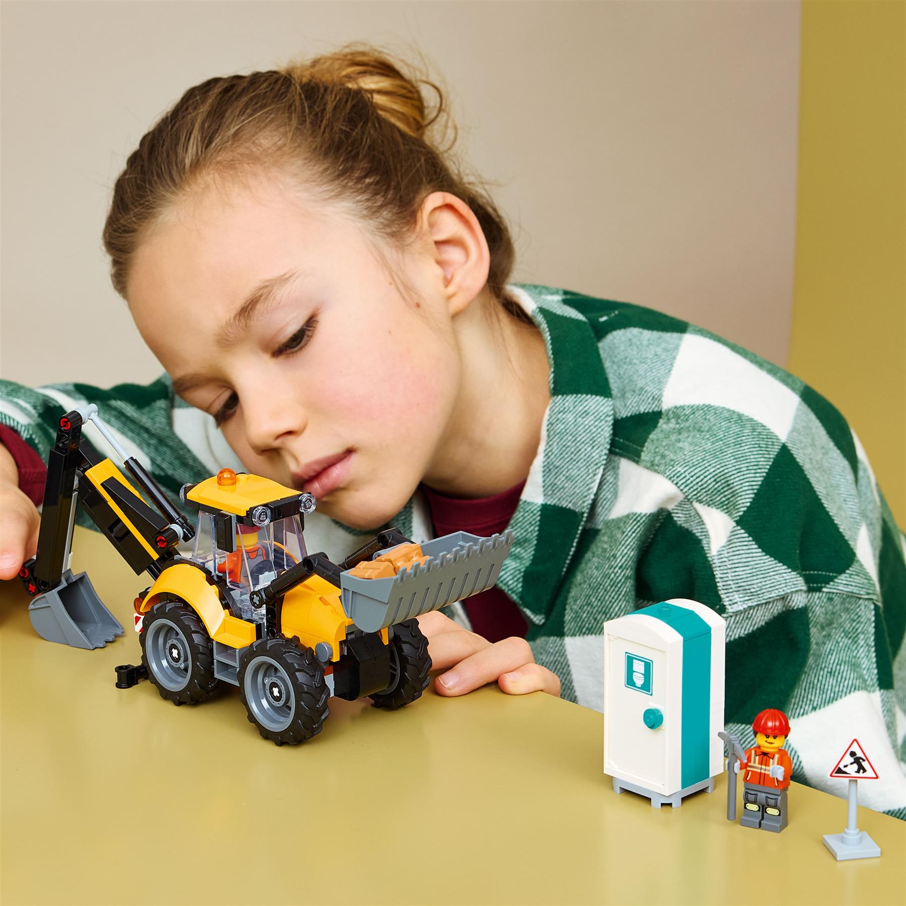 LEGO City Yellow Backhoe Loader 60480