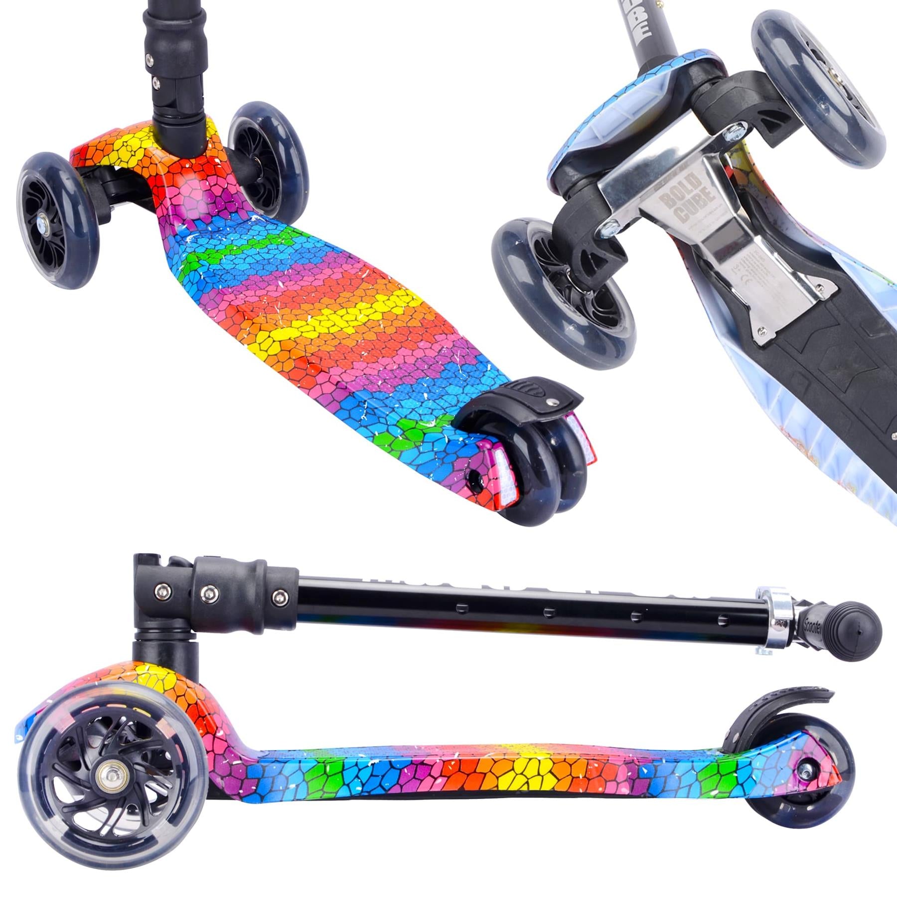 Boldcube Big 3 Wheel Scooter - Crystal Rubix