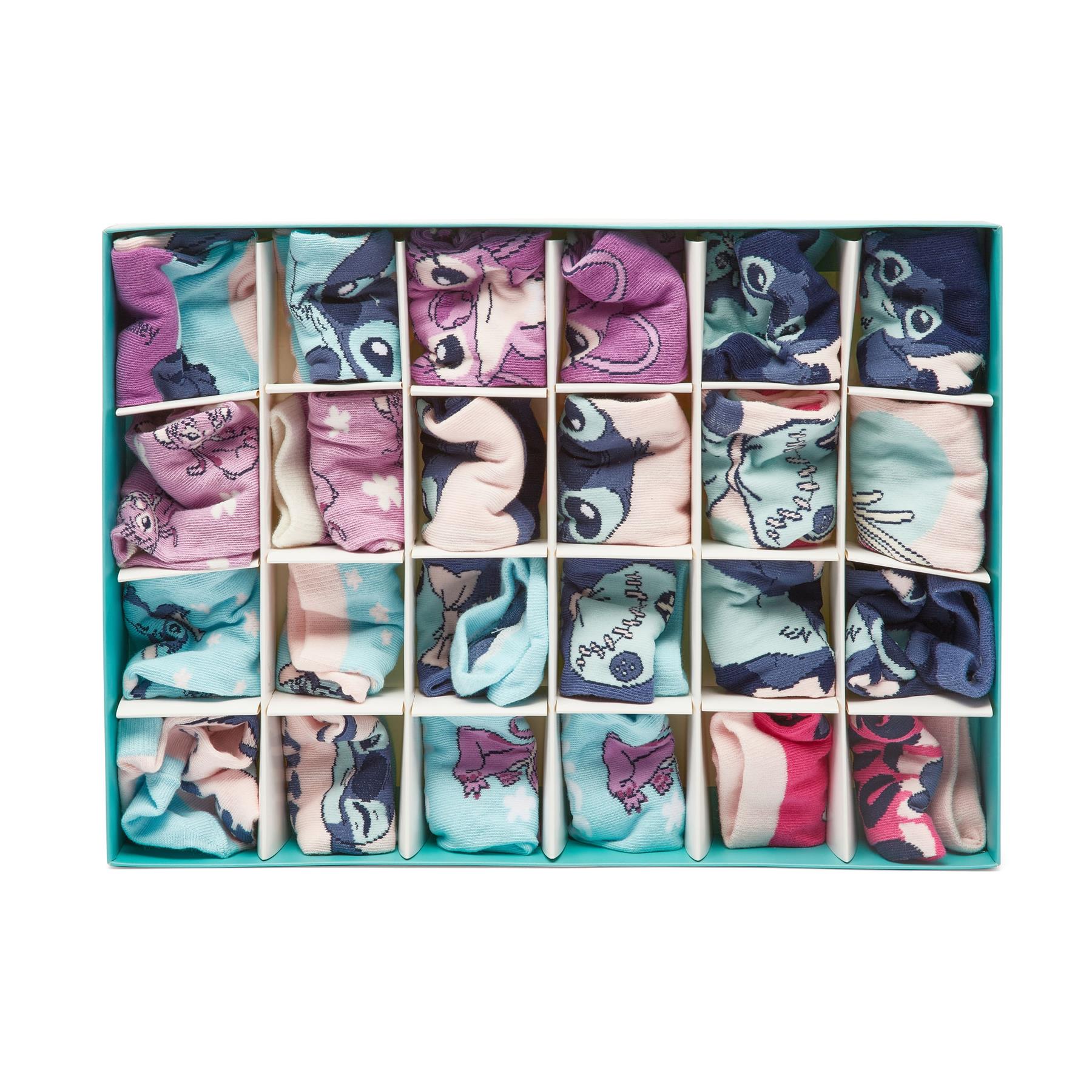 Disney Stich 24-Day Sock Advent Calendar - 12 pairs
