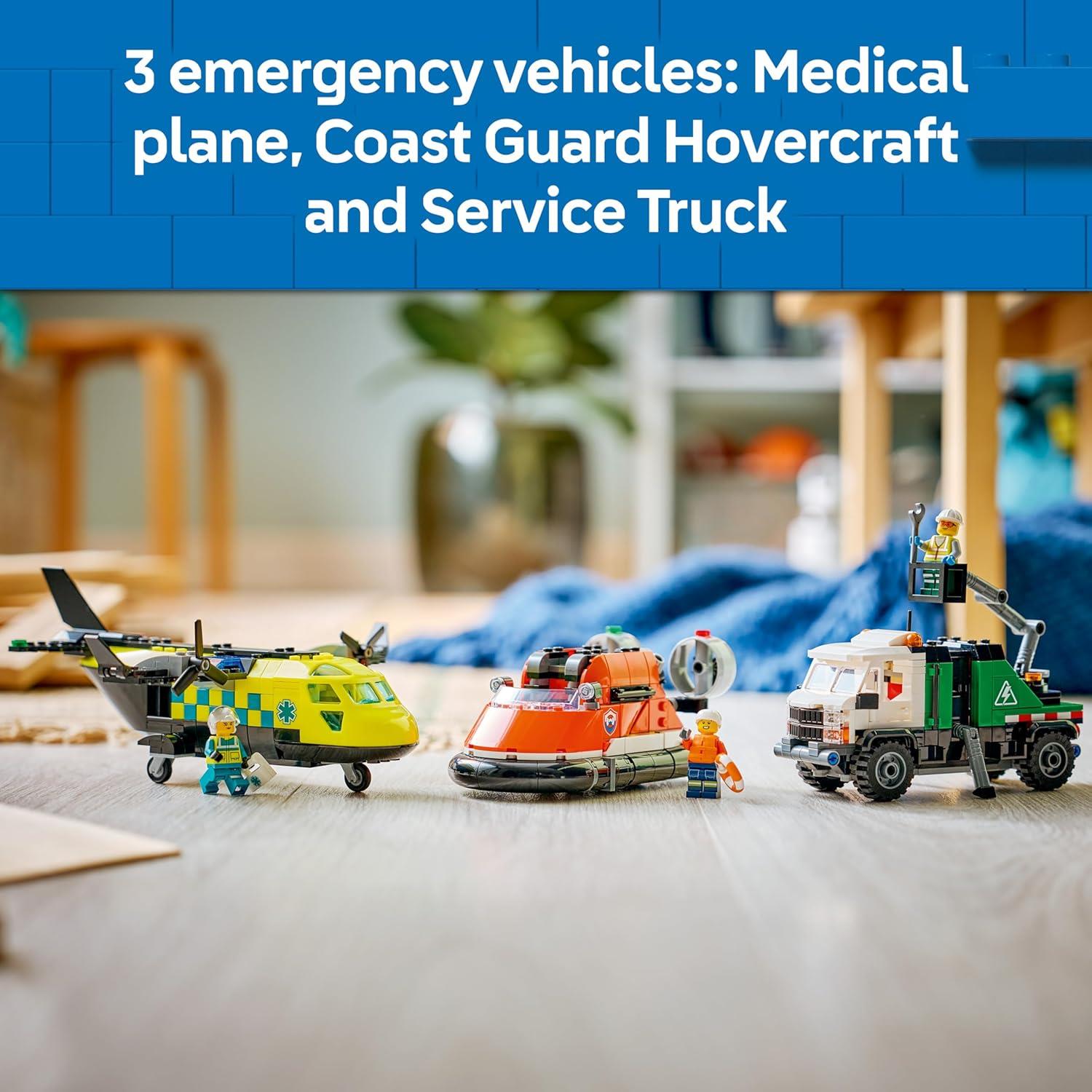 LEGO City Airplane Service Truck & Hovercraft Remix 60505