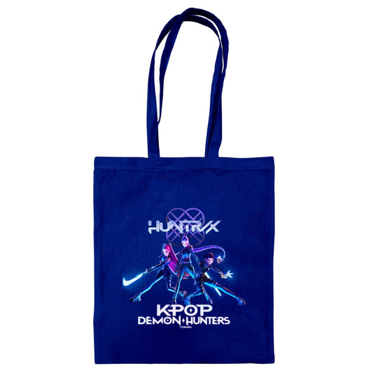 KPop Demon Hunters Trio Navy Blue Tote Bag