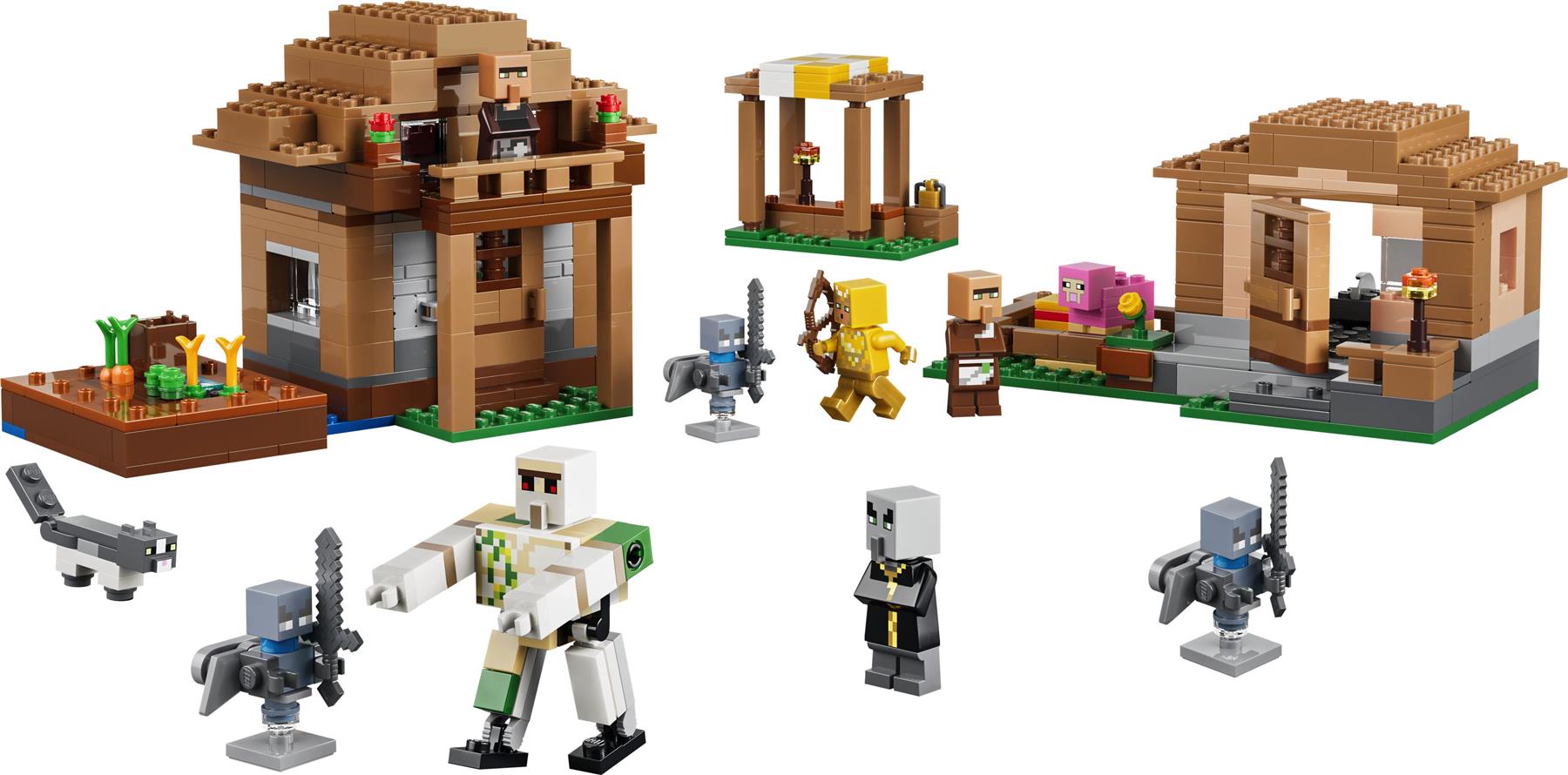LEGO Minecraft Evoker Village Attack 21596