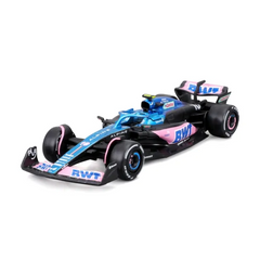 Bhurago Formula 1 1:43 Die-Cast Scale Race Car - Alpine