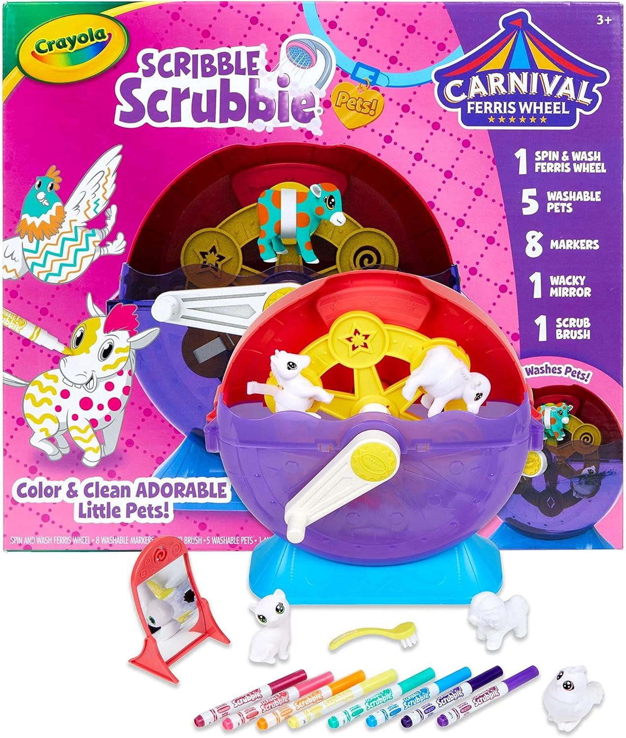 Scribble Scrubbie Pets Spin and Wash Carnival Playset