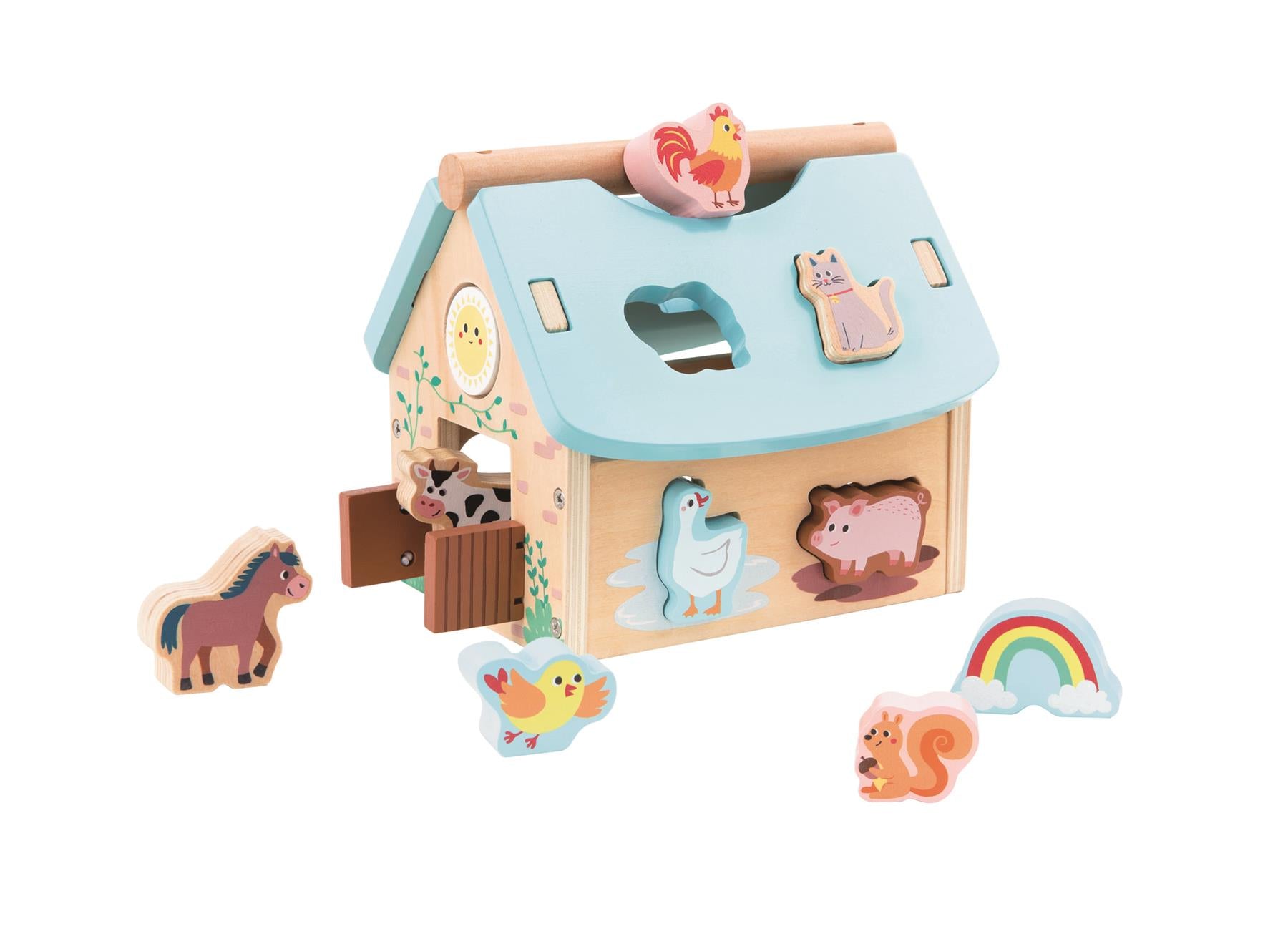 Lelin Wooden Farm House Sorter