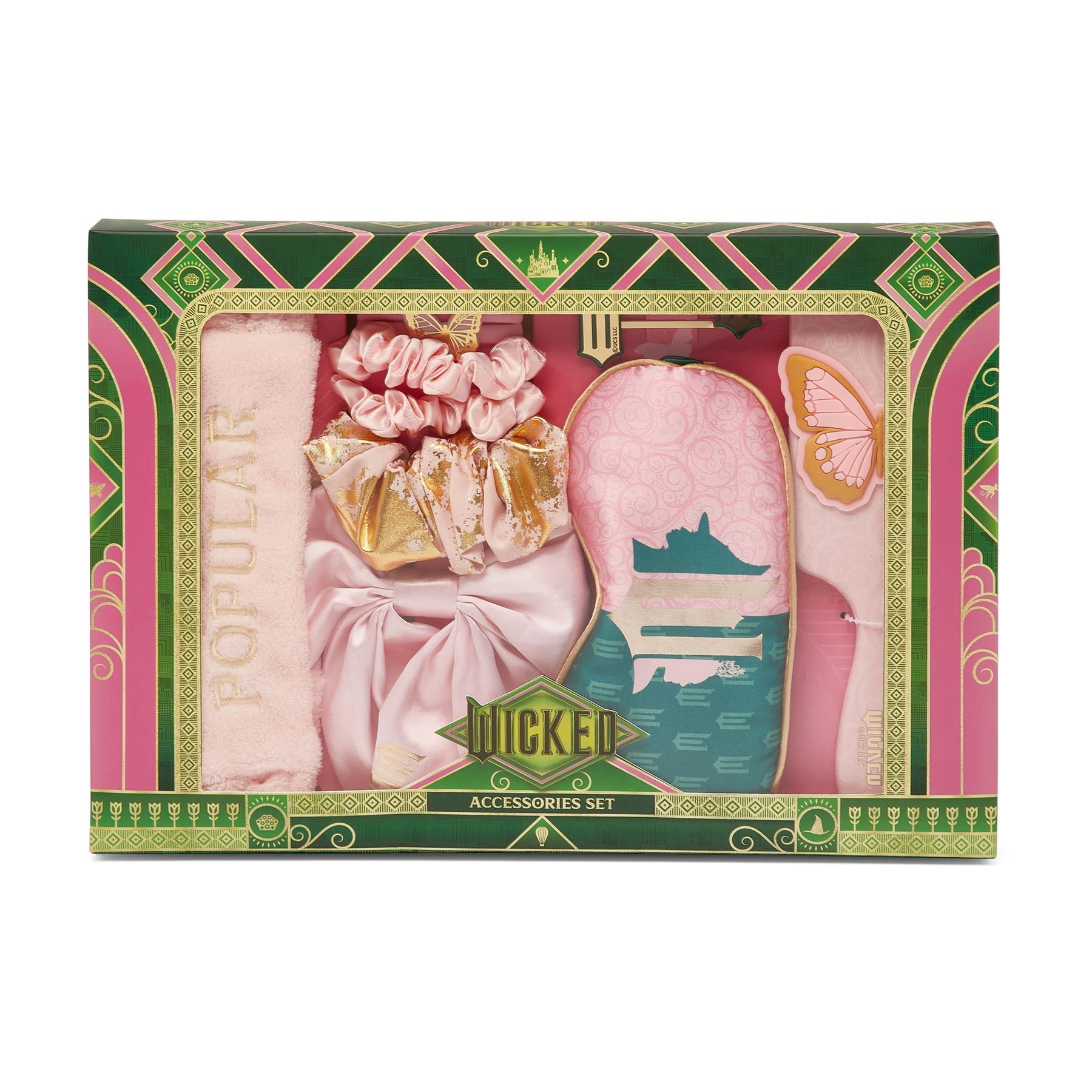 Wicked for Good Glinda 11-piece Premium Hair Accessory Set Pink