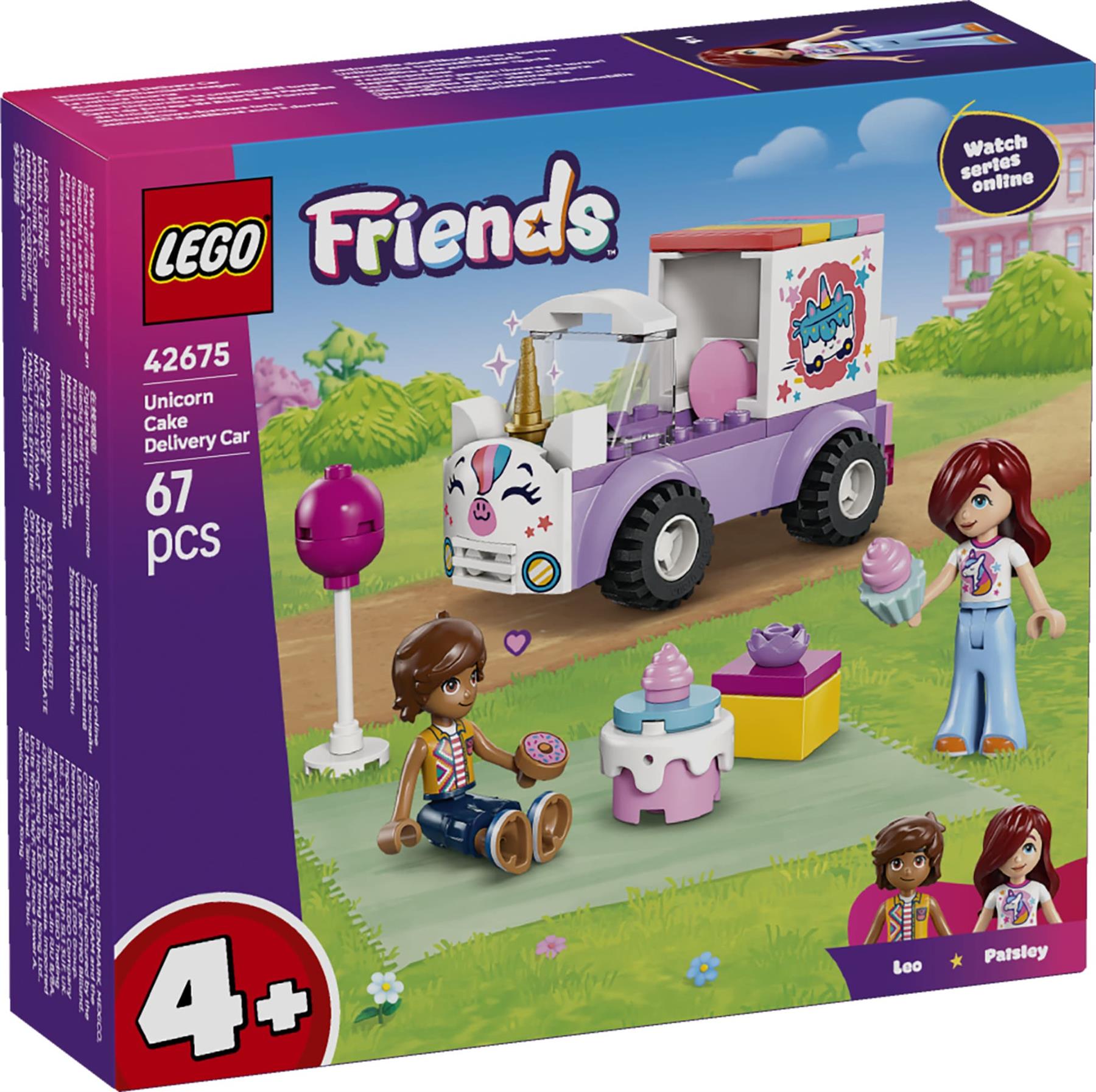 LEGO Friends Unicorn Cake Delivery Car Toy 42675