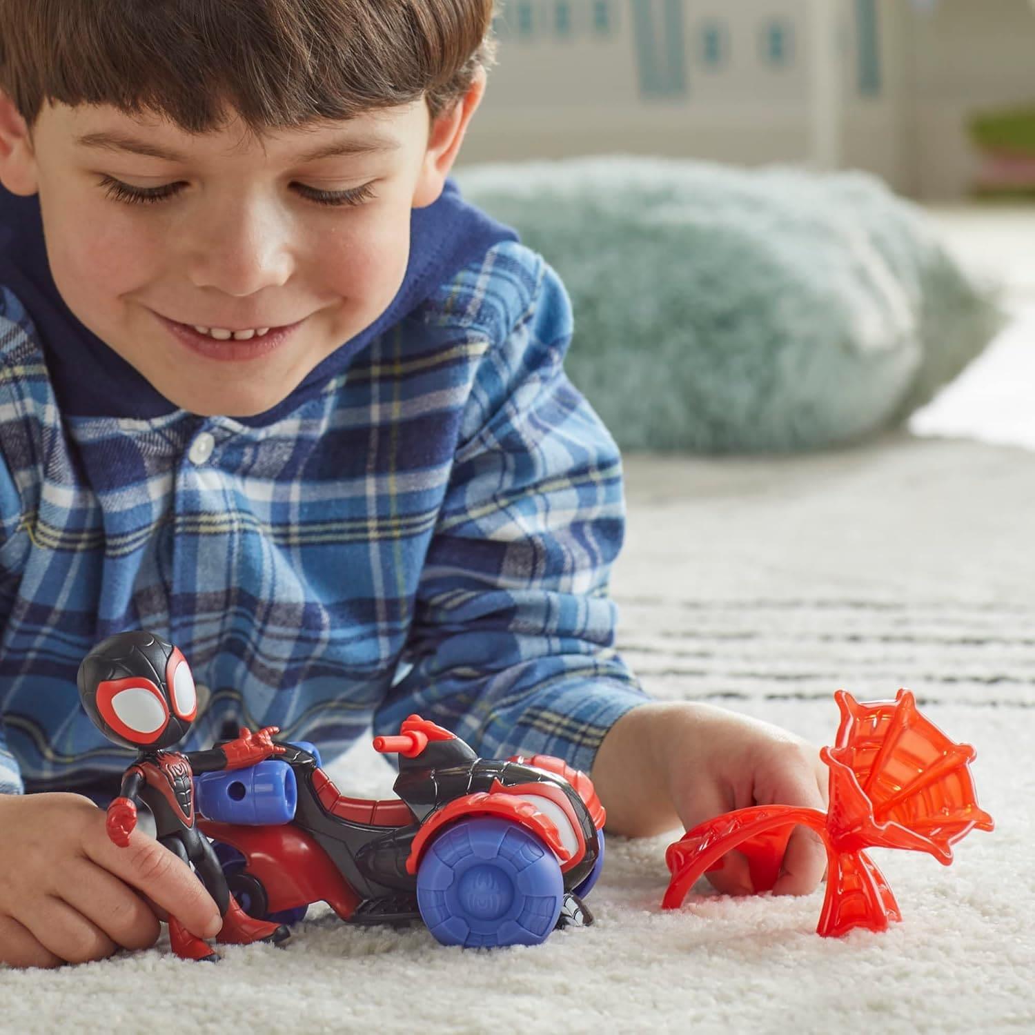 Spidey and  His Amazing Friends Miles Morales Spider Man Techno Racer