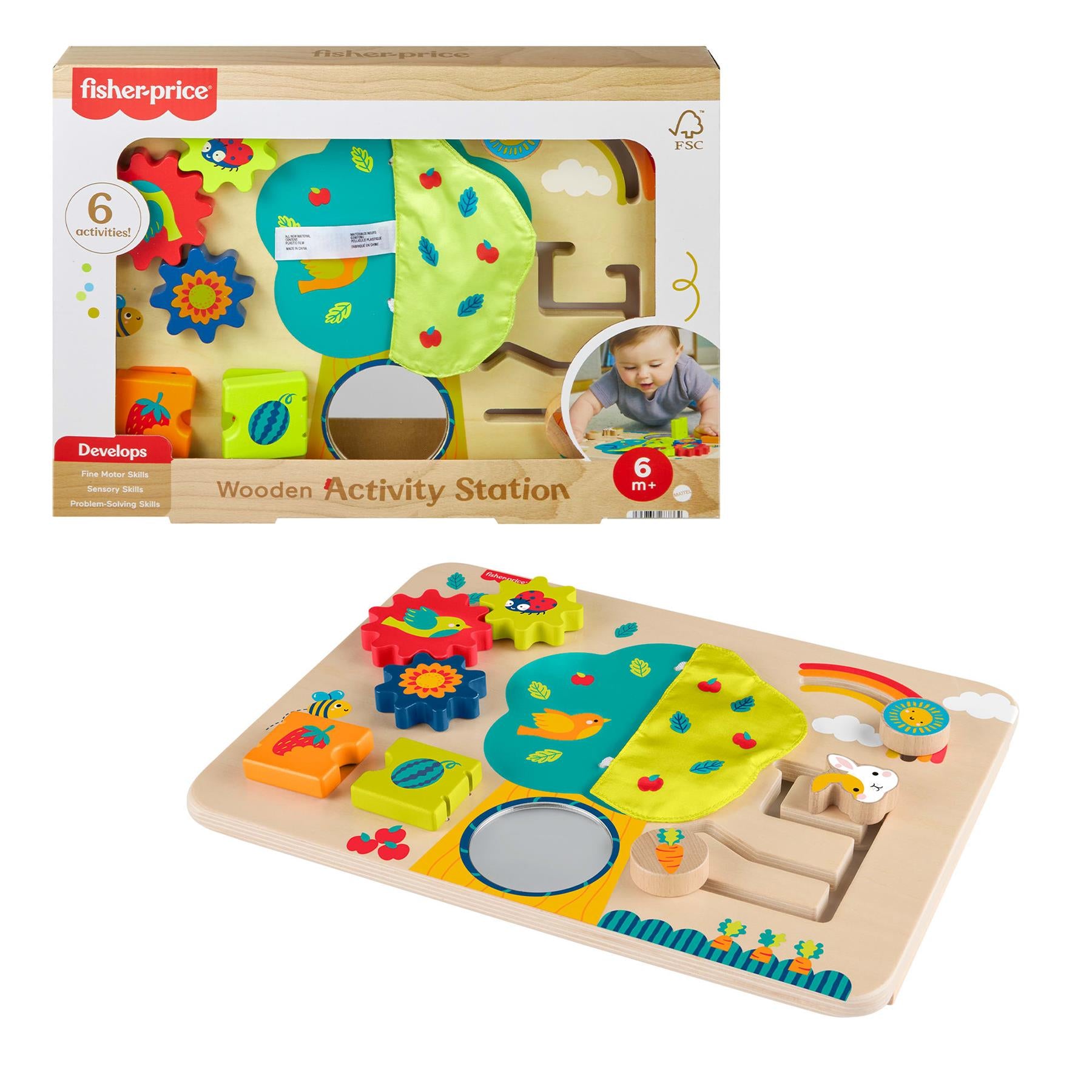 Fisher-Price Wooden Activity Station