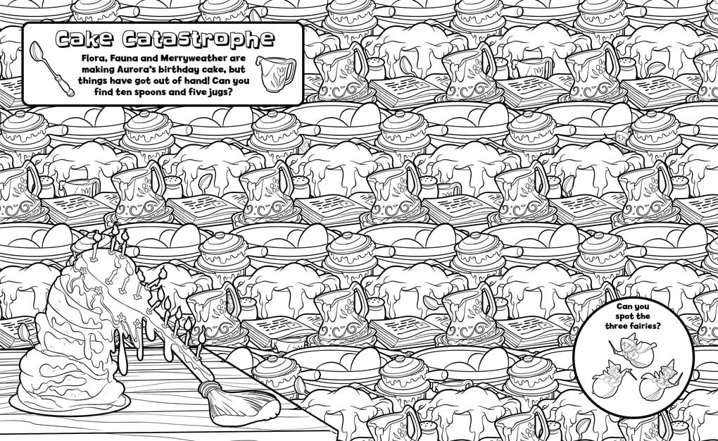 Disney Princess Search and Find Colouring Book