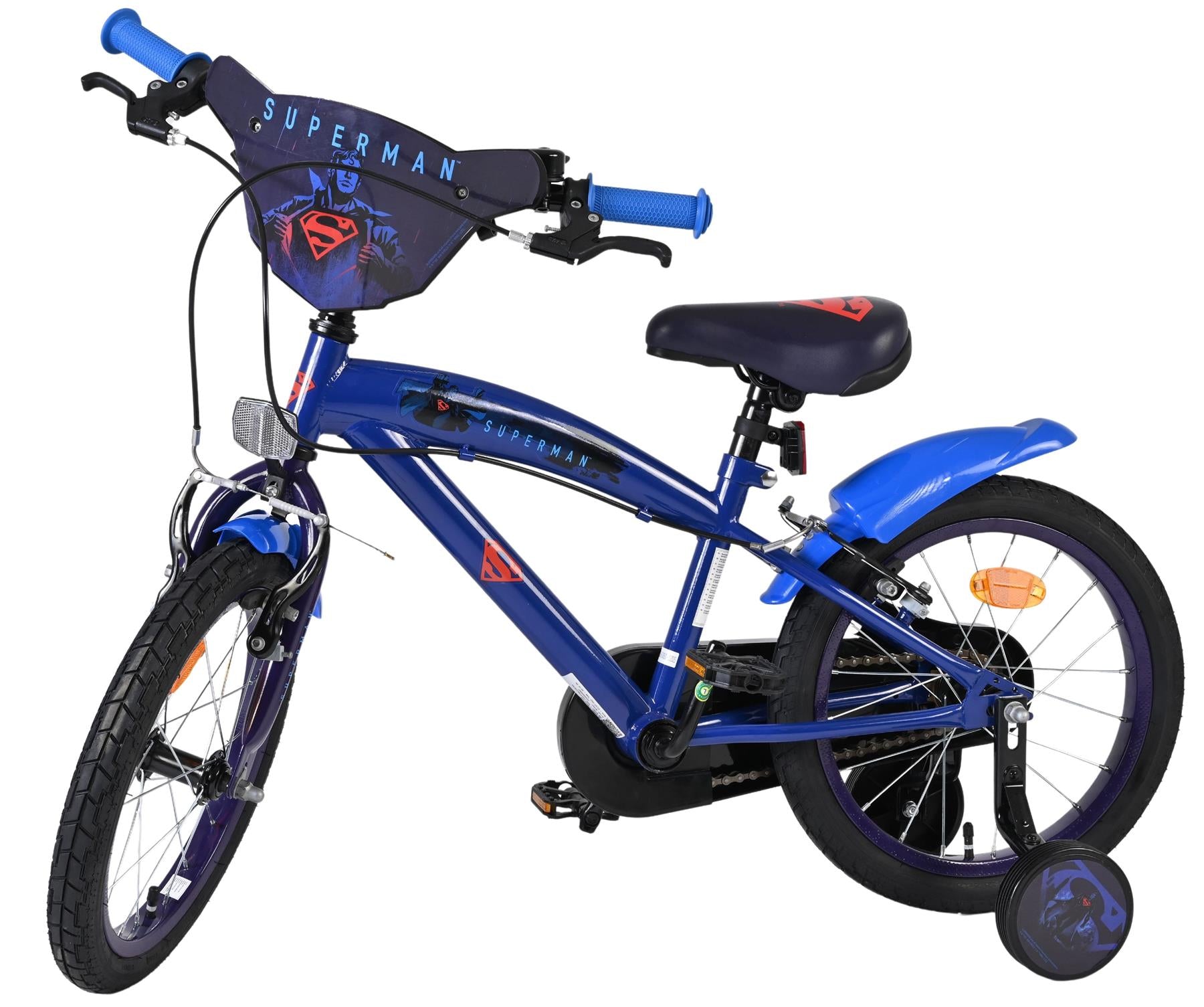 Superman Children's 16 Inch Bike - Blue
