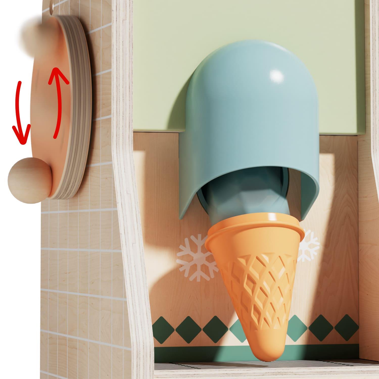 Topbright Wooden Ice Cream Boutique