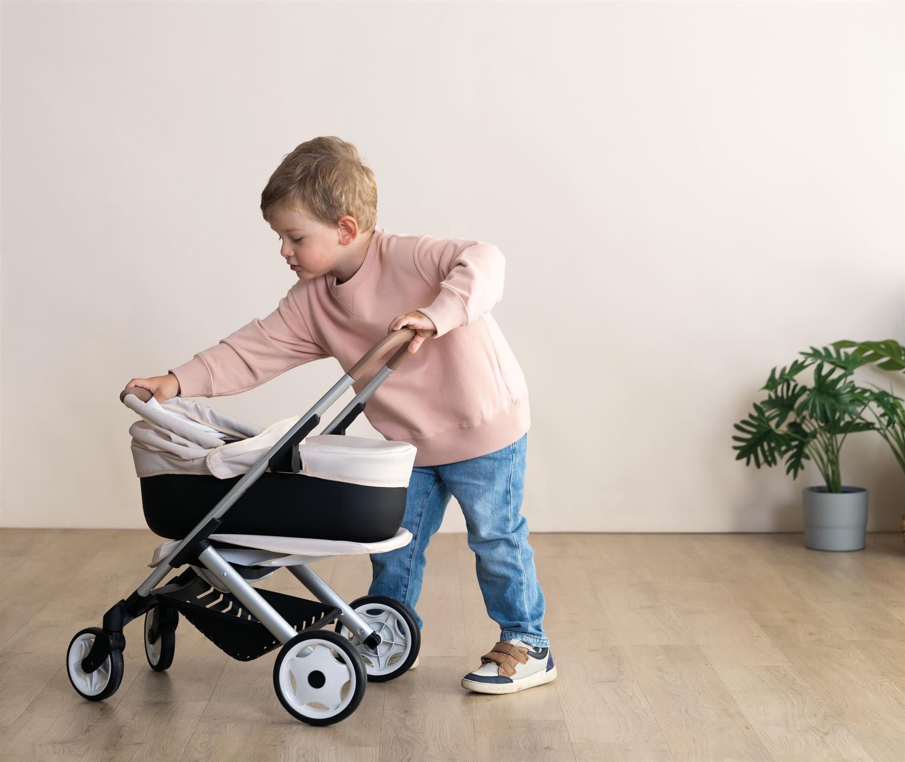 Smoby Maxi-Cosi 3 in 1 Pushchair and Pram Beige