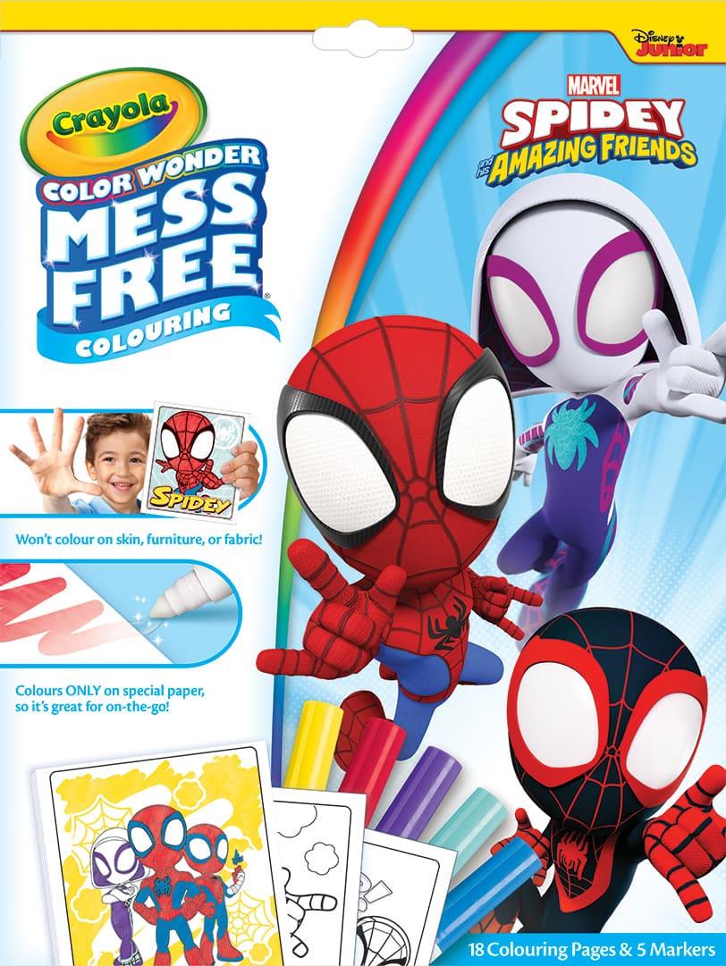 Crayola Colour Wonder - Marvel Spidey and His Amazing Friends Mess-Free Colouring Book
