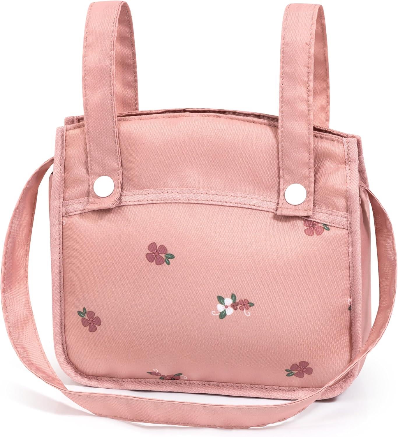 Bayer Dolls Pram Xeo with Fabric Ribbon - Pink