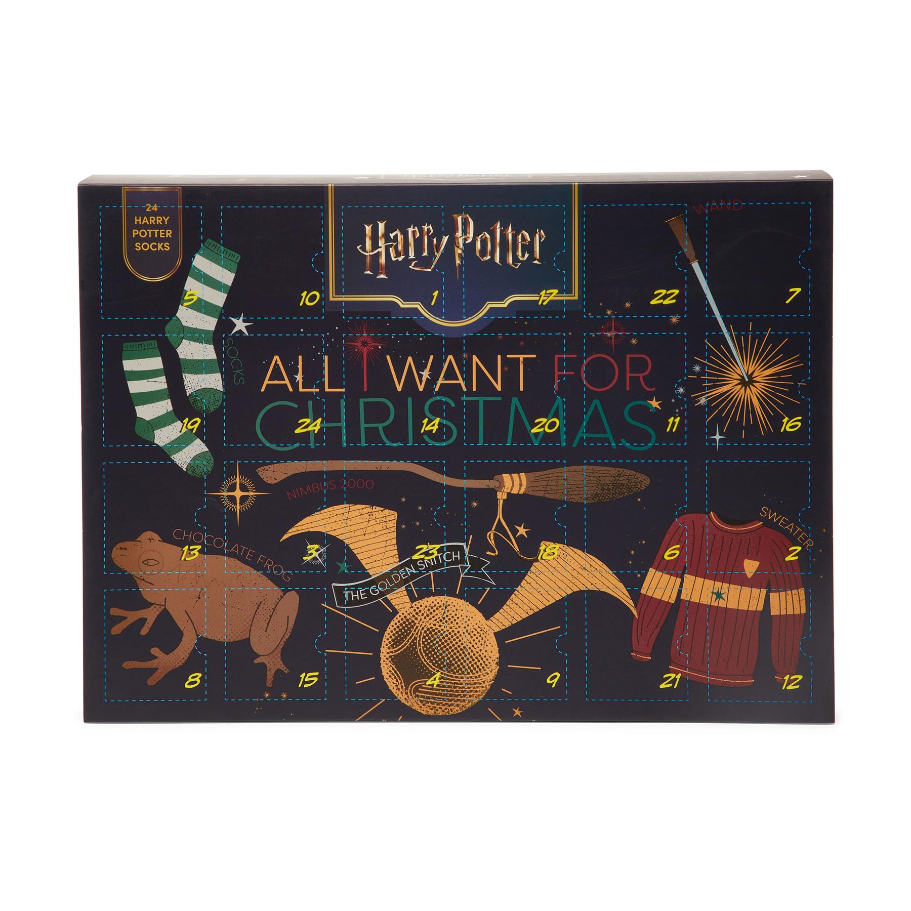 Harry Potter 24-Day Sock Advent Calendar - 12 pairs