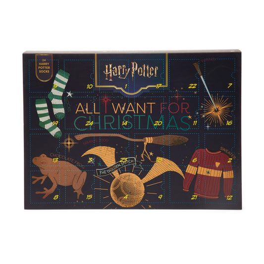 Harry Potter 24-Day Sock Advent Calendar - 12 pairs