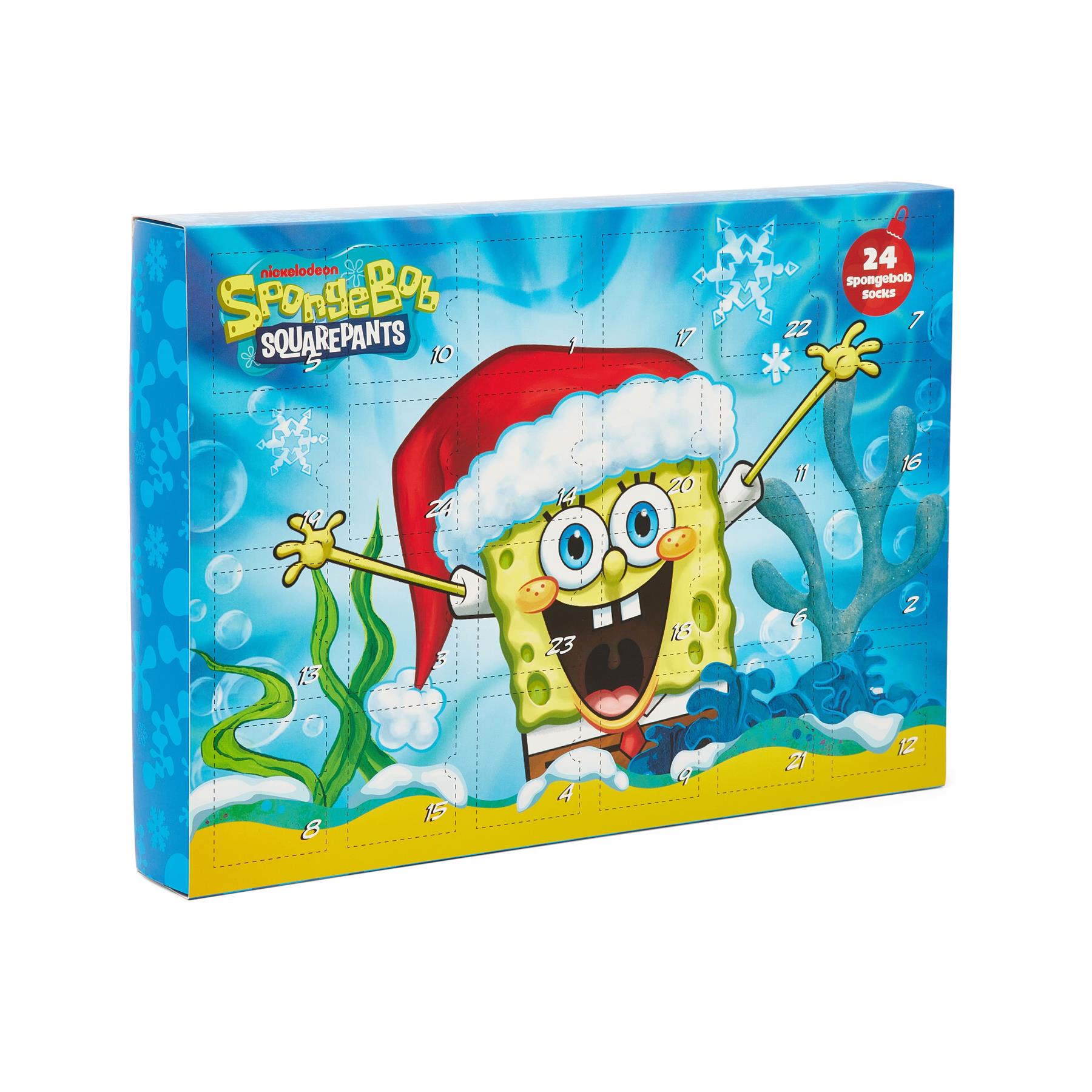 Spongebob 24-Day Sock Advent Calendar - 12 pairs