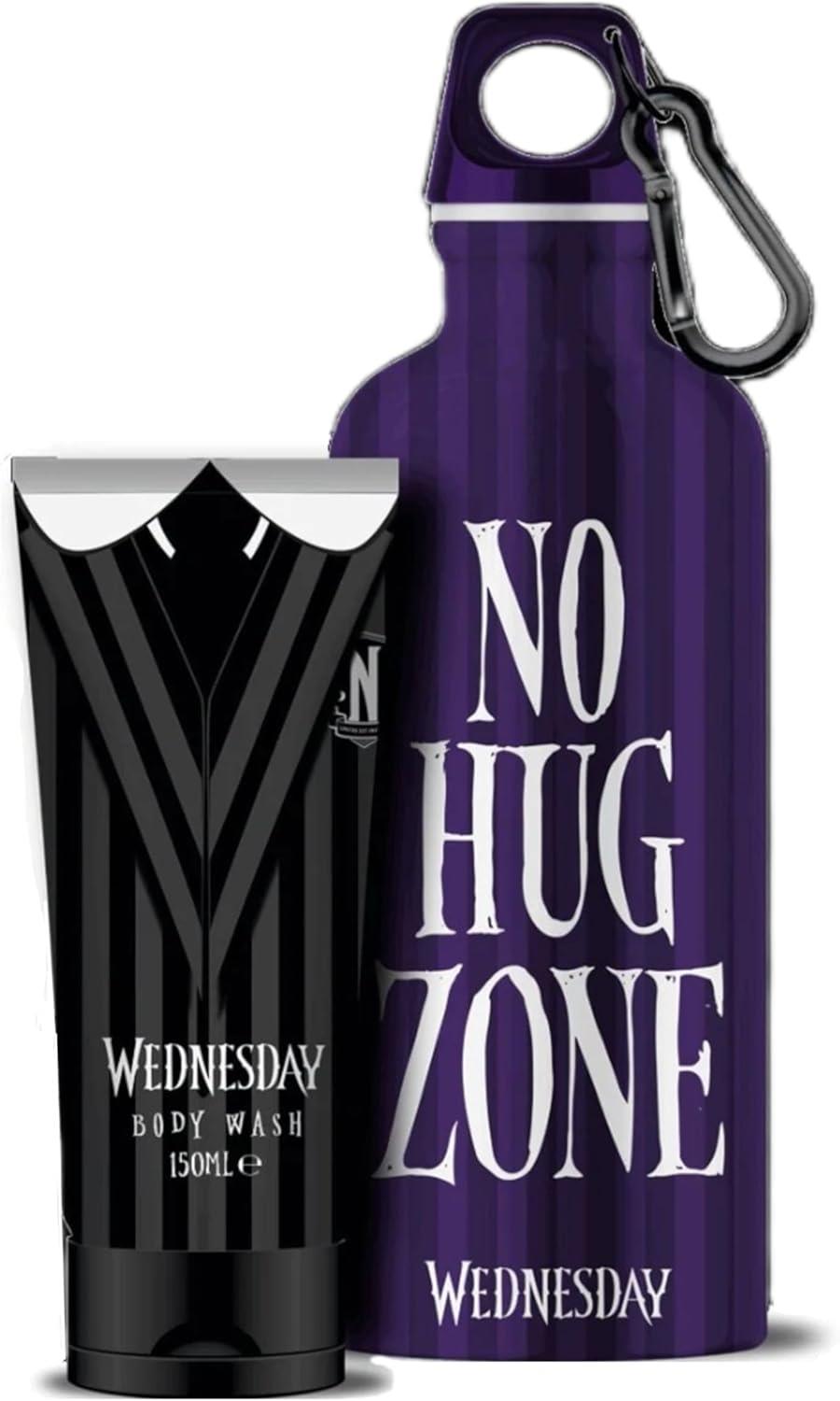 Wednesday Water Bottle & 150ml Body Wash Gift Set