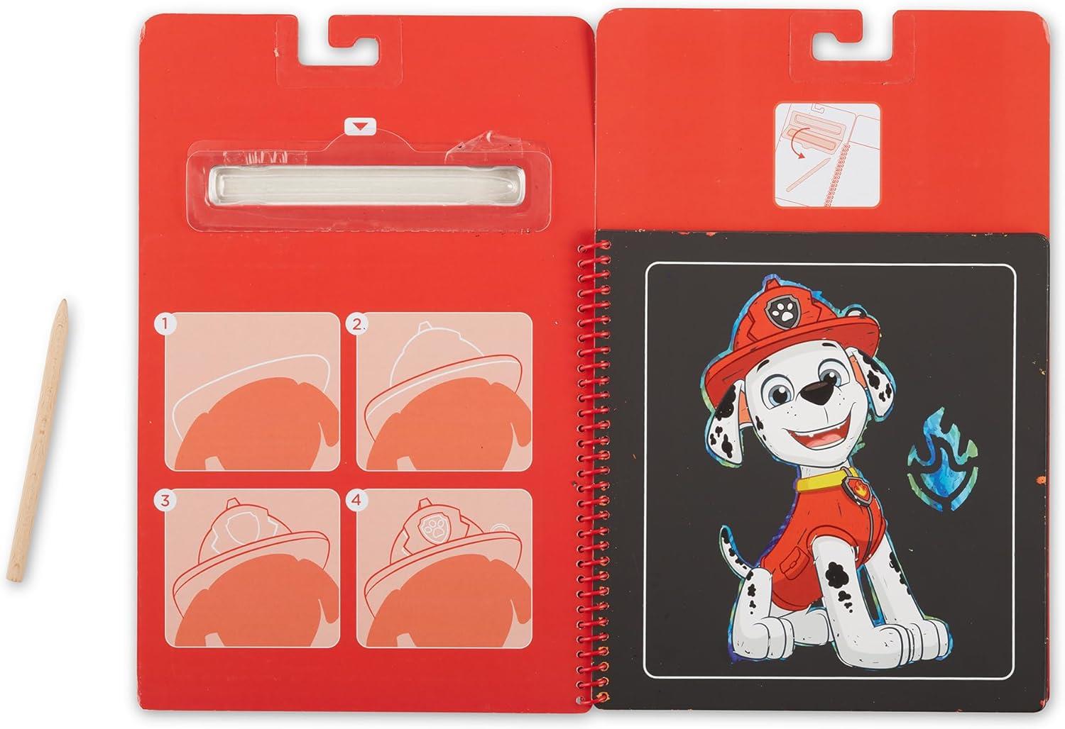 Melissa and Doug Paw Patrol Scratch Art Pad Marshall