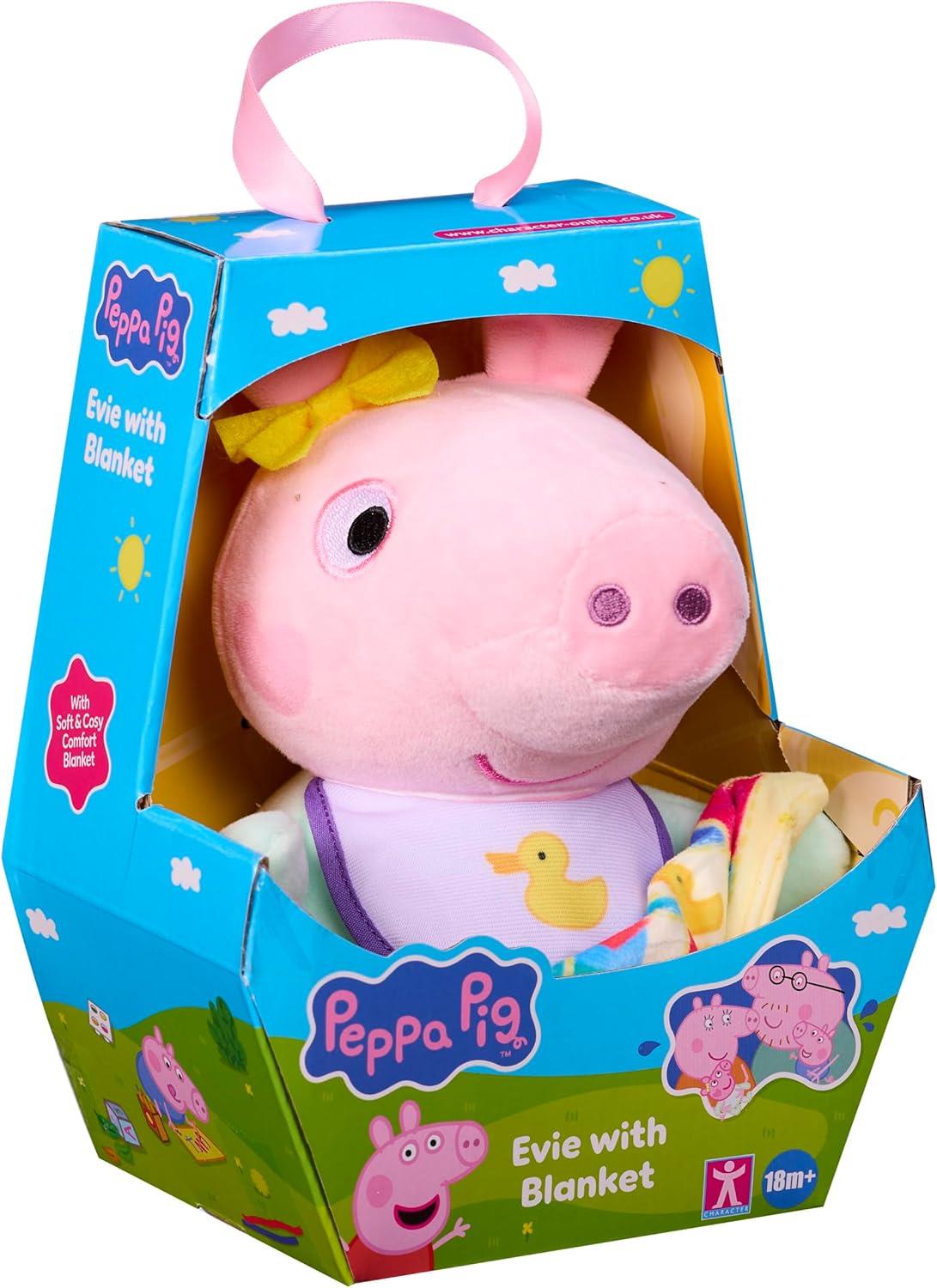 Peppa Pig Baby Evie Plush with Blanket