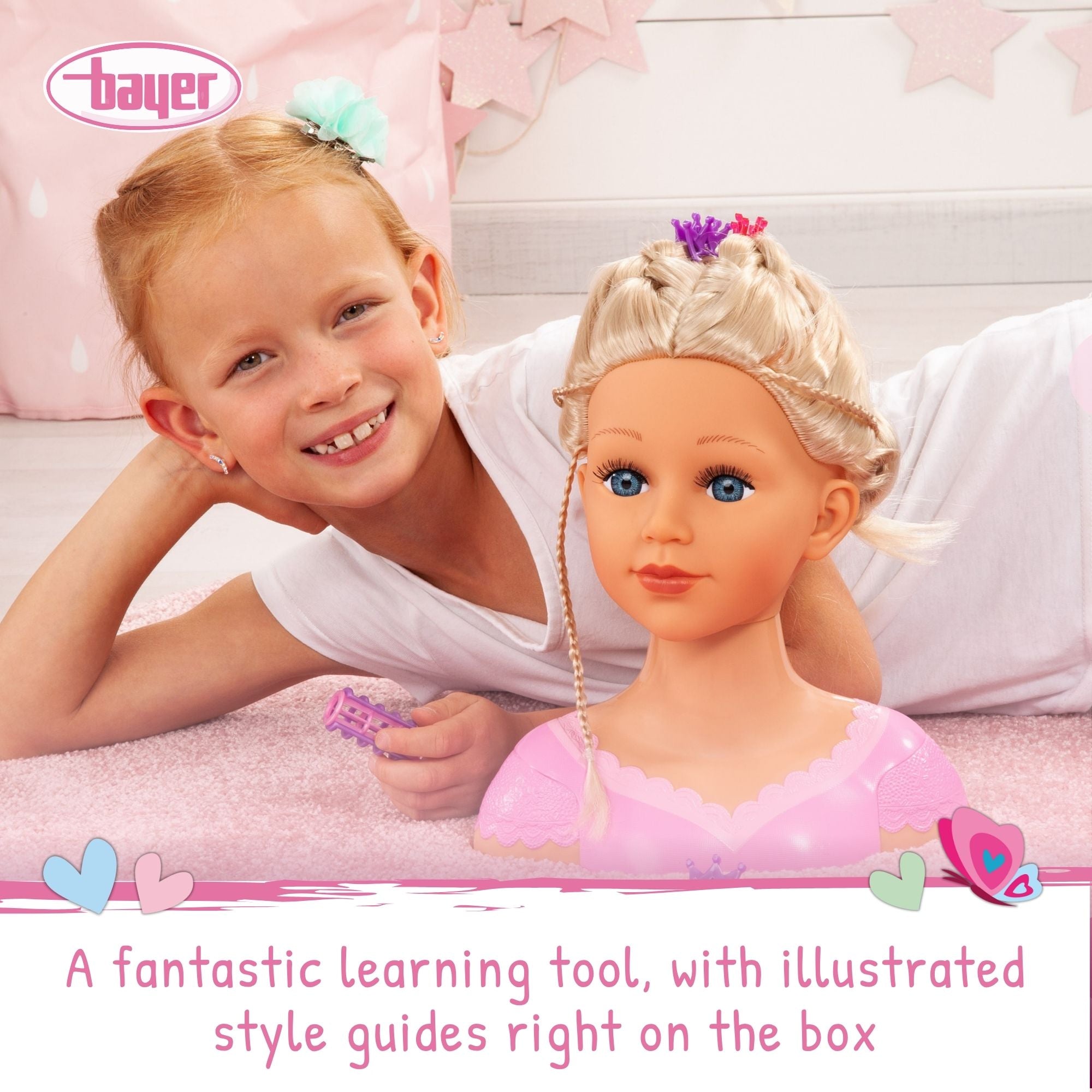Bayer Super Model Charlene 27cm Styling Head Set