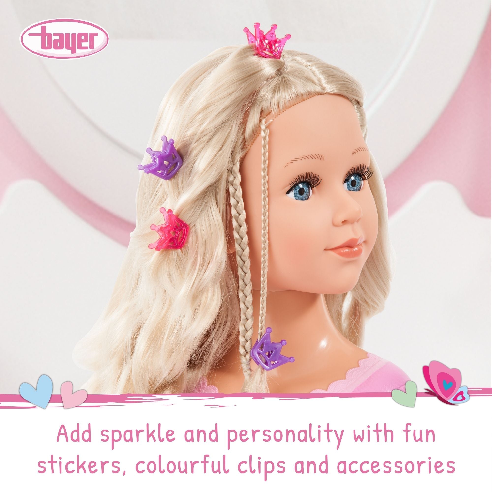 Bayer Super Model Charlene 27cm Styling Head Set