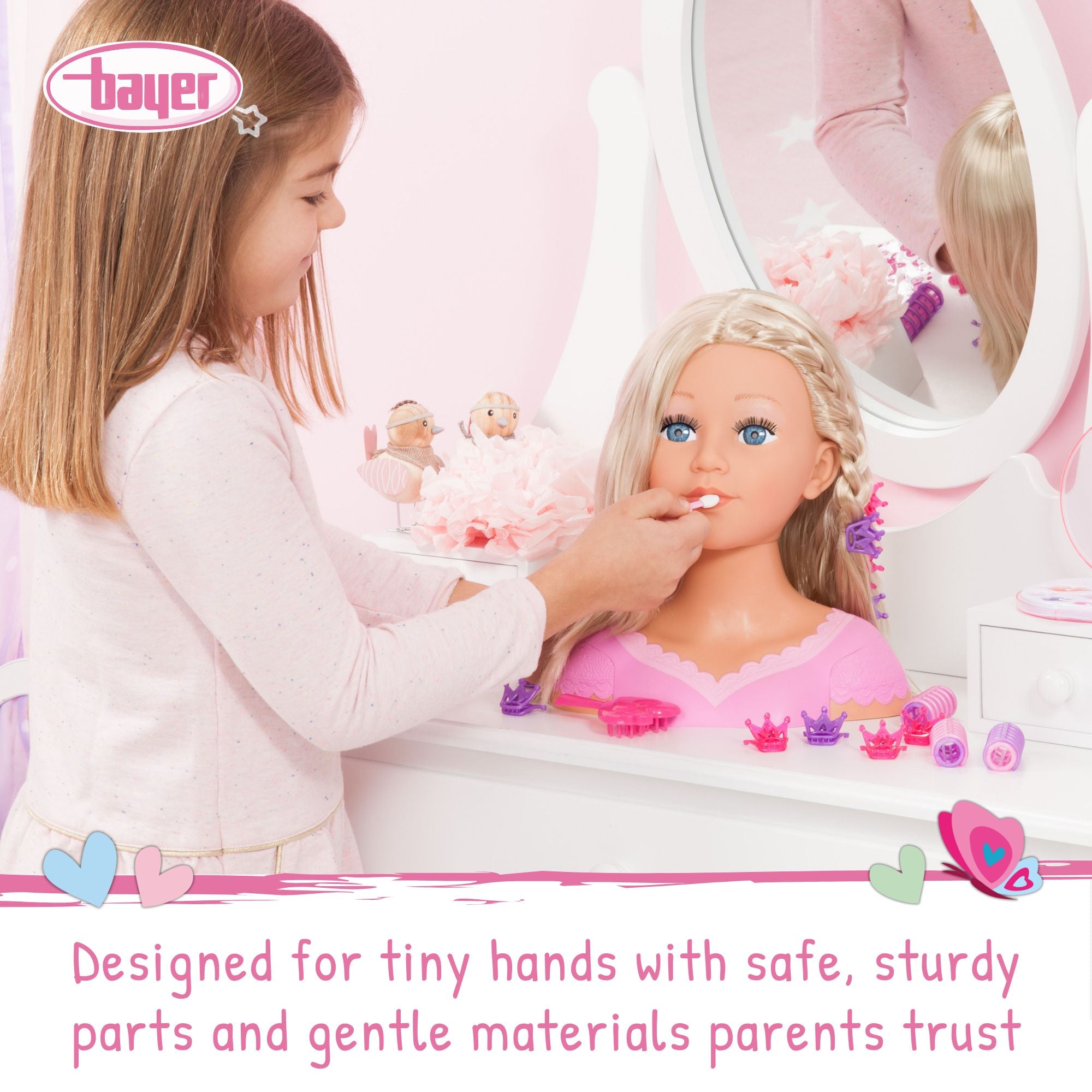 Bayer Super Model Charlene 27cm Styling Head Set
