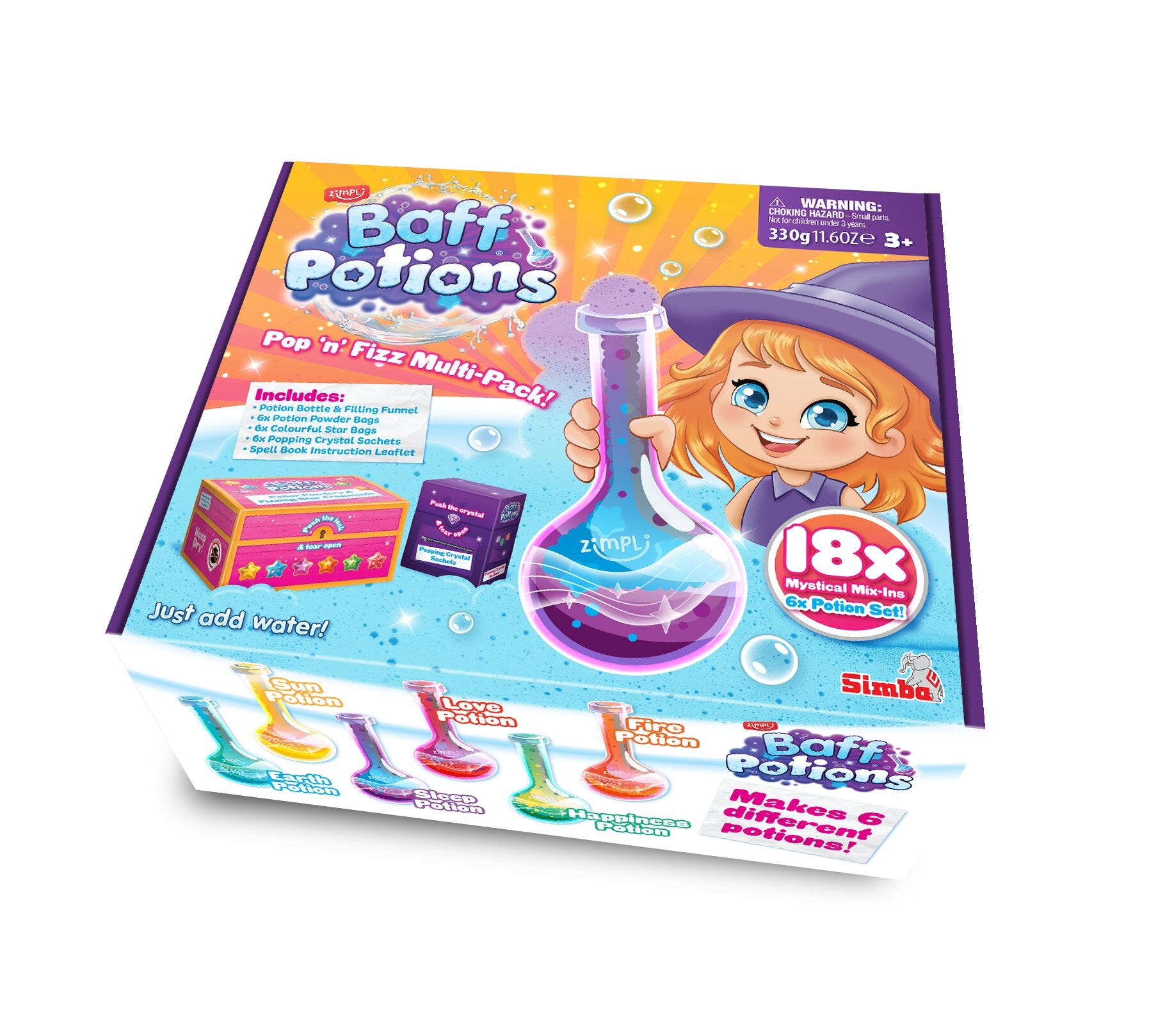 Zimpli Baff Potions Pop 'n' Fizz Activity Set