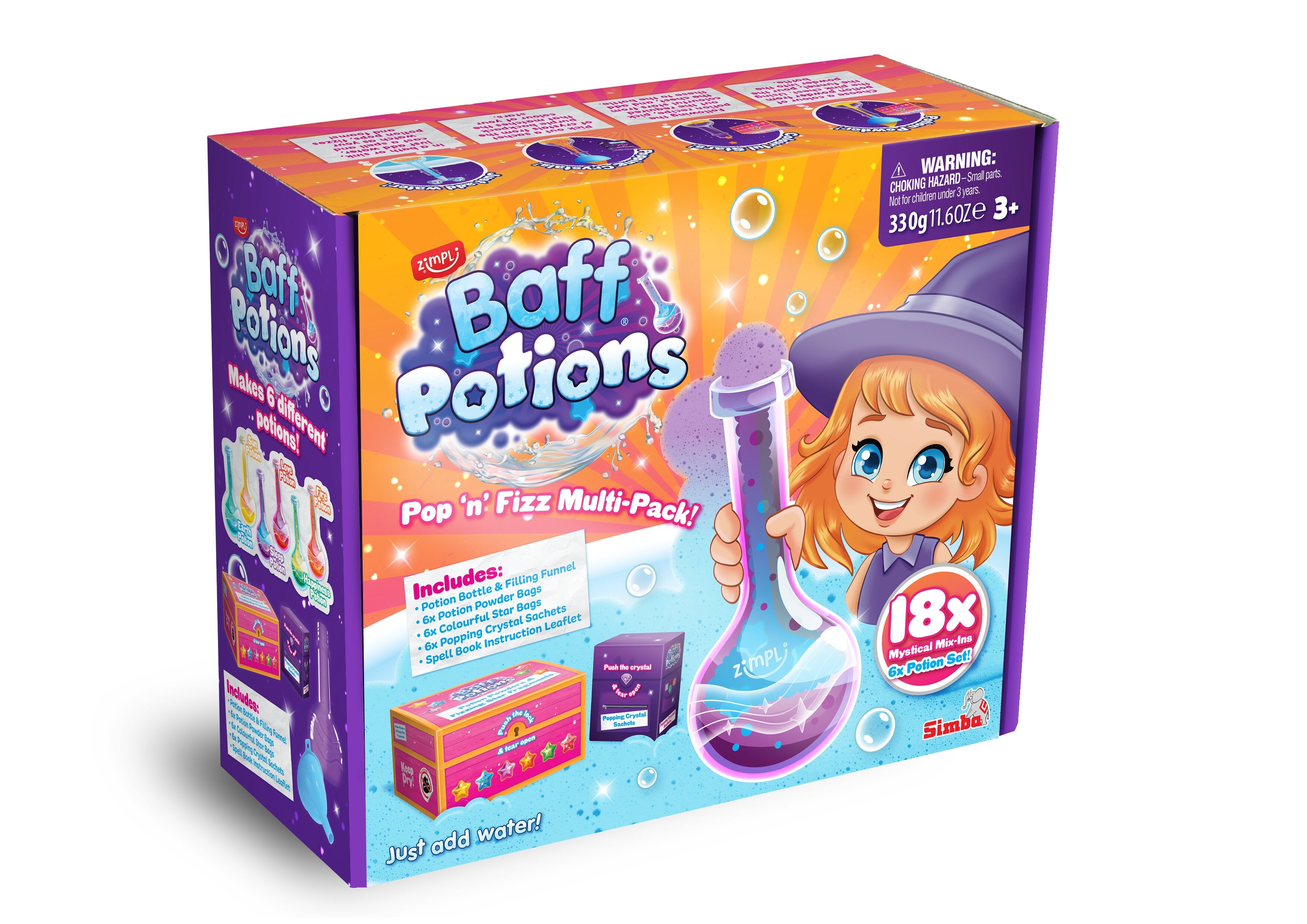 Zimpli Baff Potions Pop 'n' Fizz Activity Set