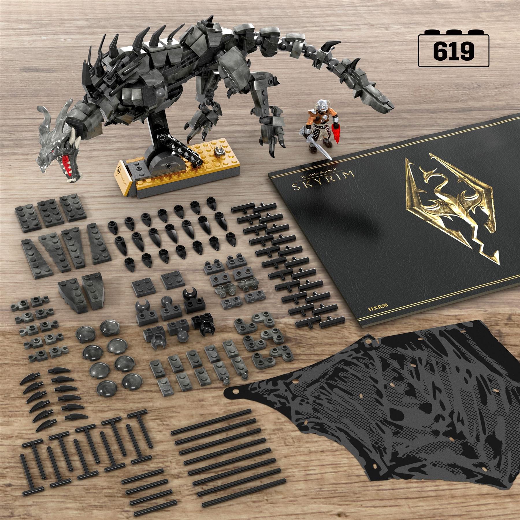 MEGA Skyrim Alduin The World Eater Building Set