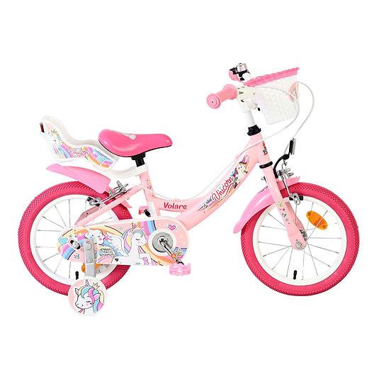 Volare Unicorn 14-Inch Bike - Pink