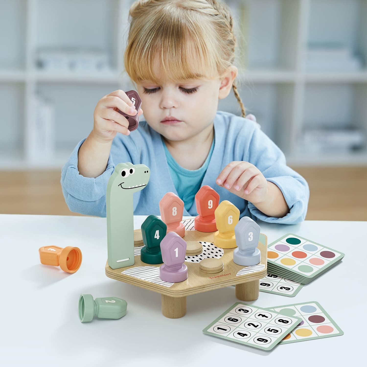 Topbright Wooden Happy Dino Twist