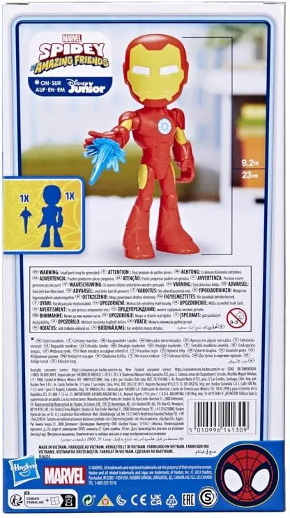Spidey and His Amazing Friends 9 Inch Supersized Figure - Iron Man