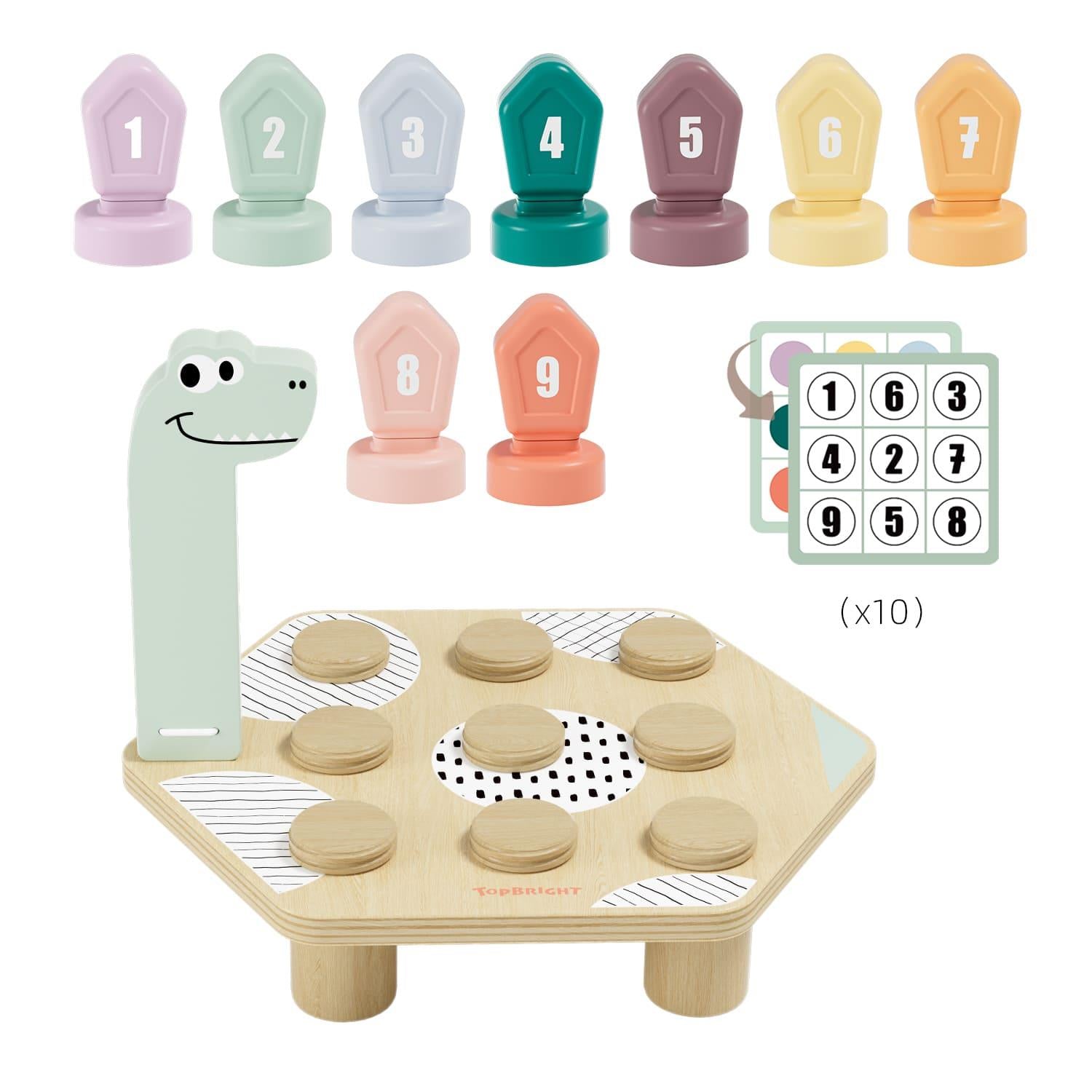 Topbright Wooden Happy Dino Twist